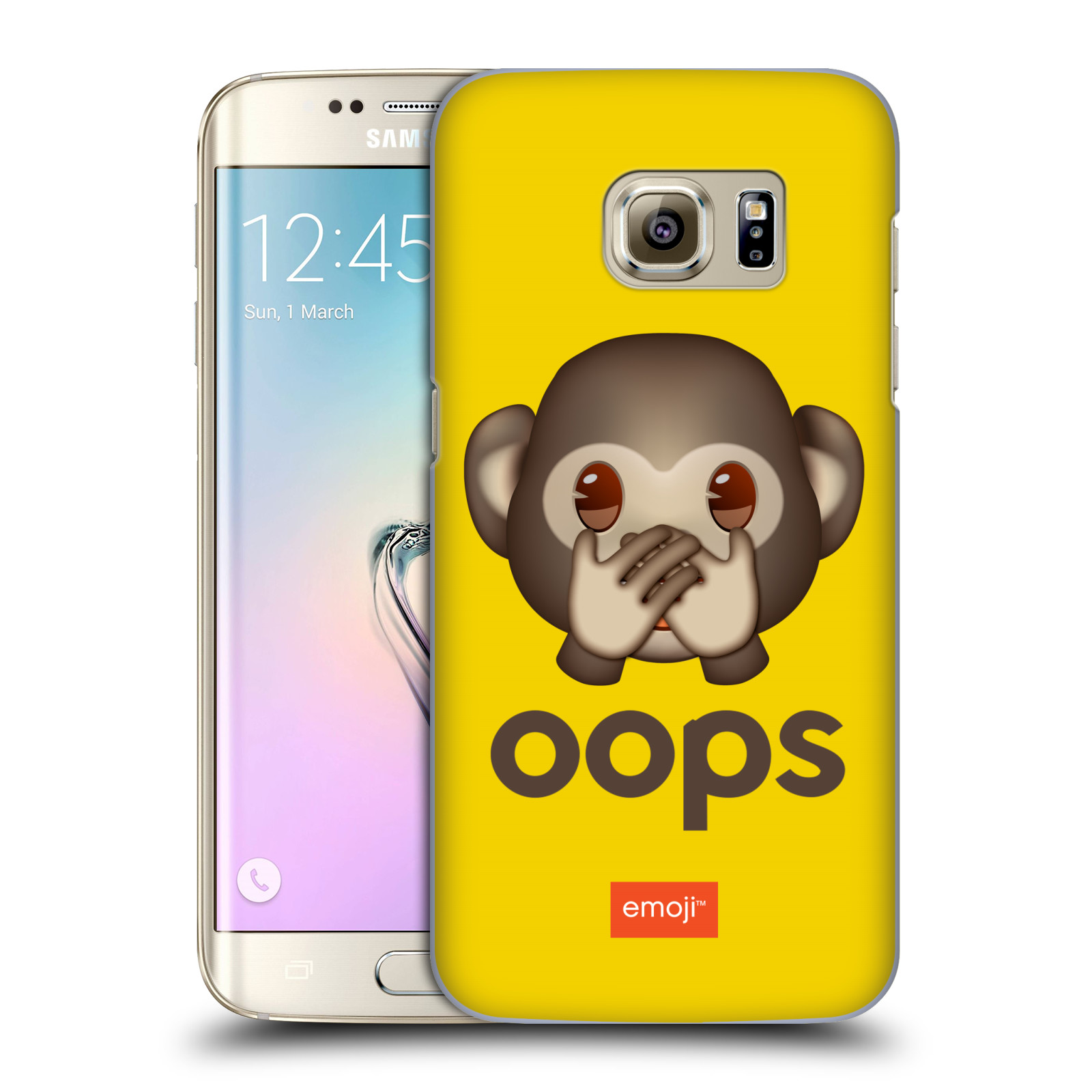 Pouzdro na mobil Samsung Galaxy S7 EDGE - HEAD CASE - Emoji opička Oops
