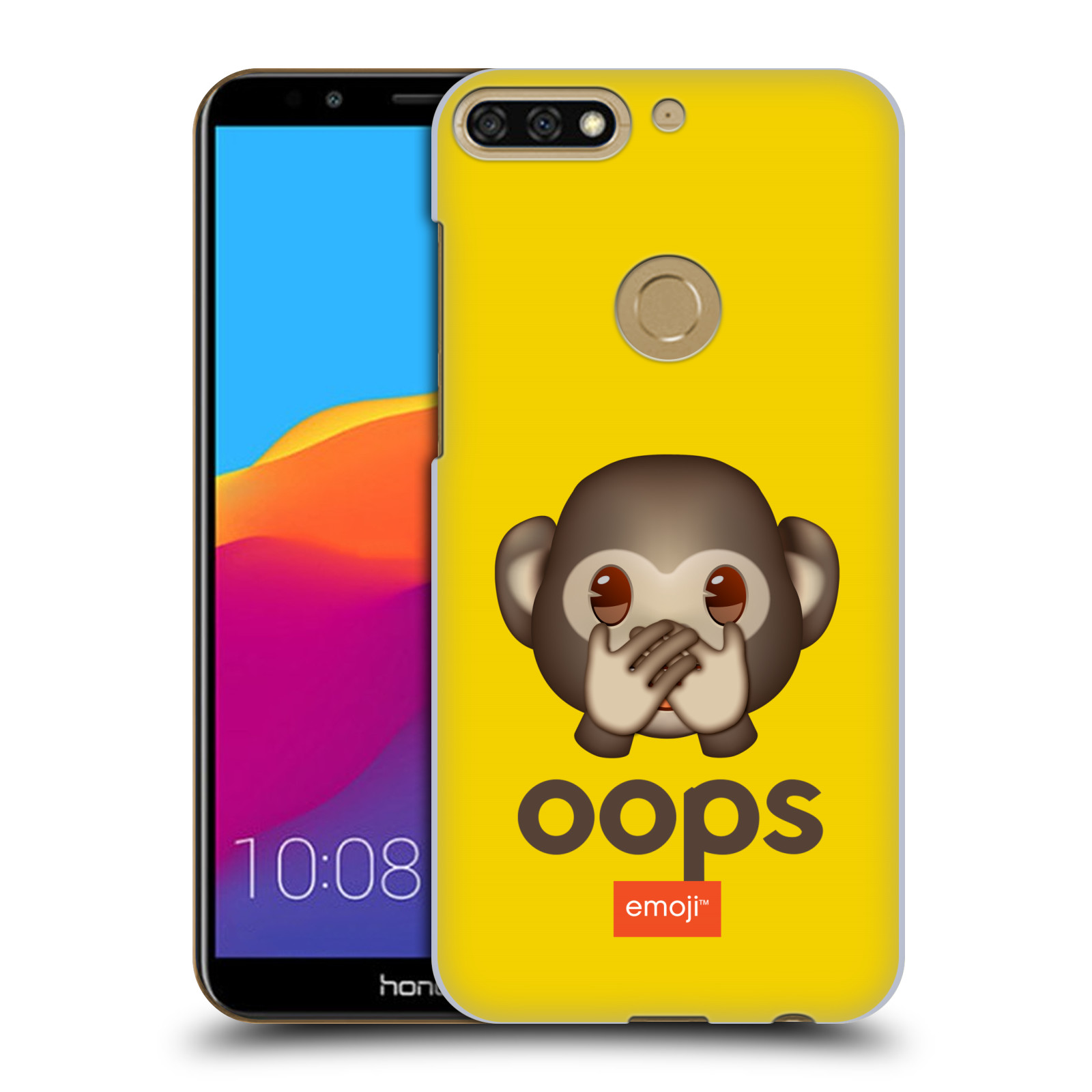 Pouzdro na mobil HONOR 7C - HEAD CASE - Emoji opička Oops