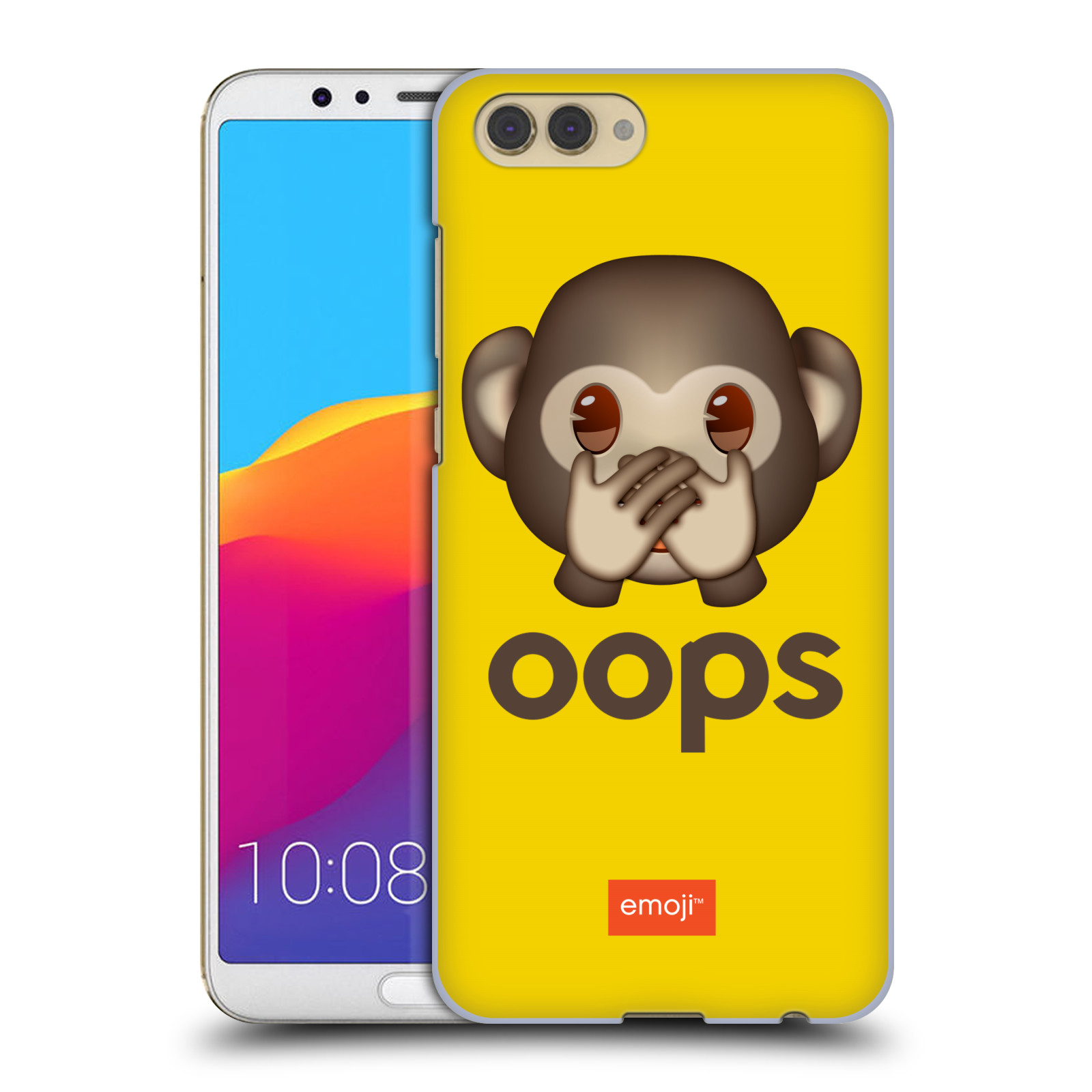 Pouzdro na mobil HONOR View 10 / V10 - HEAD CASE - Emoji opička Oops