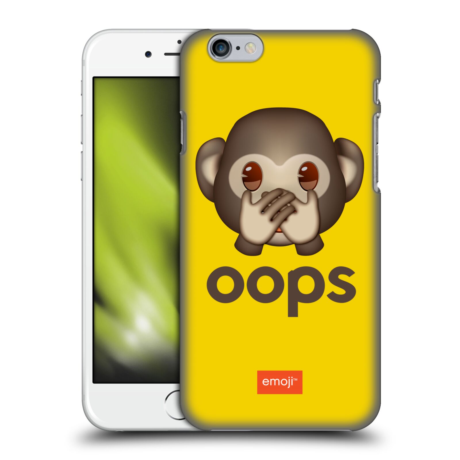 Pouzdro na mobil Apple Iphone 6/6S - HEAD CASE - Emoji opička Oops
