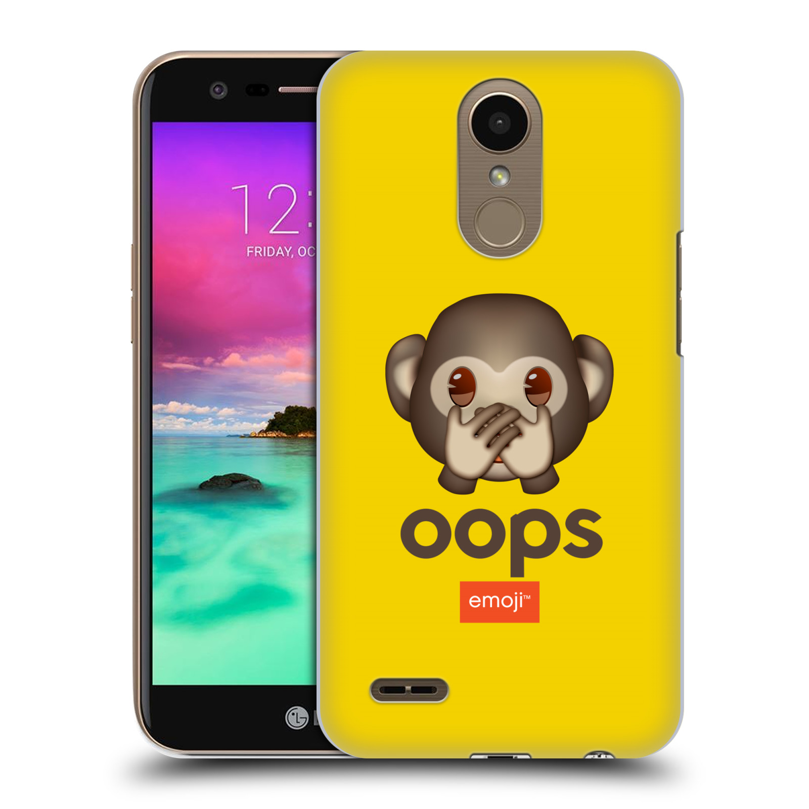 Pouzdro na mobil LG K10 2017 / K10 2017 DUAL SIM - HEAD CASE - Emoji opička Oops