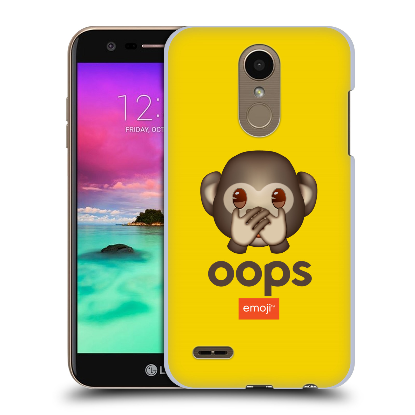 Pouzdro na mobil LG K10 2018 - HEAD CASE - Emoji opička Oops
