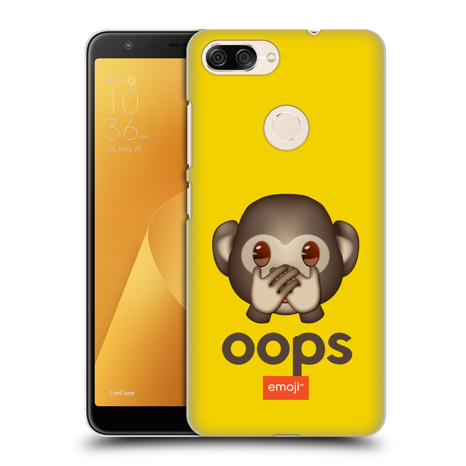 Pouzdro na mobil ASUS ZENFONE Max Plus M1 - HEAD CASE - Emoji opička Oops