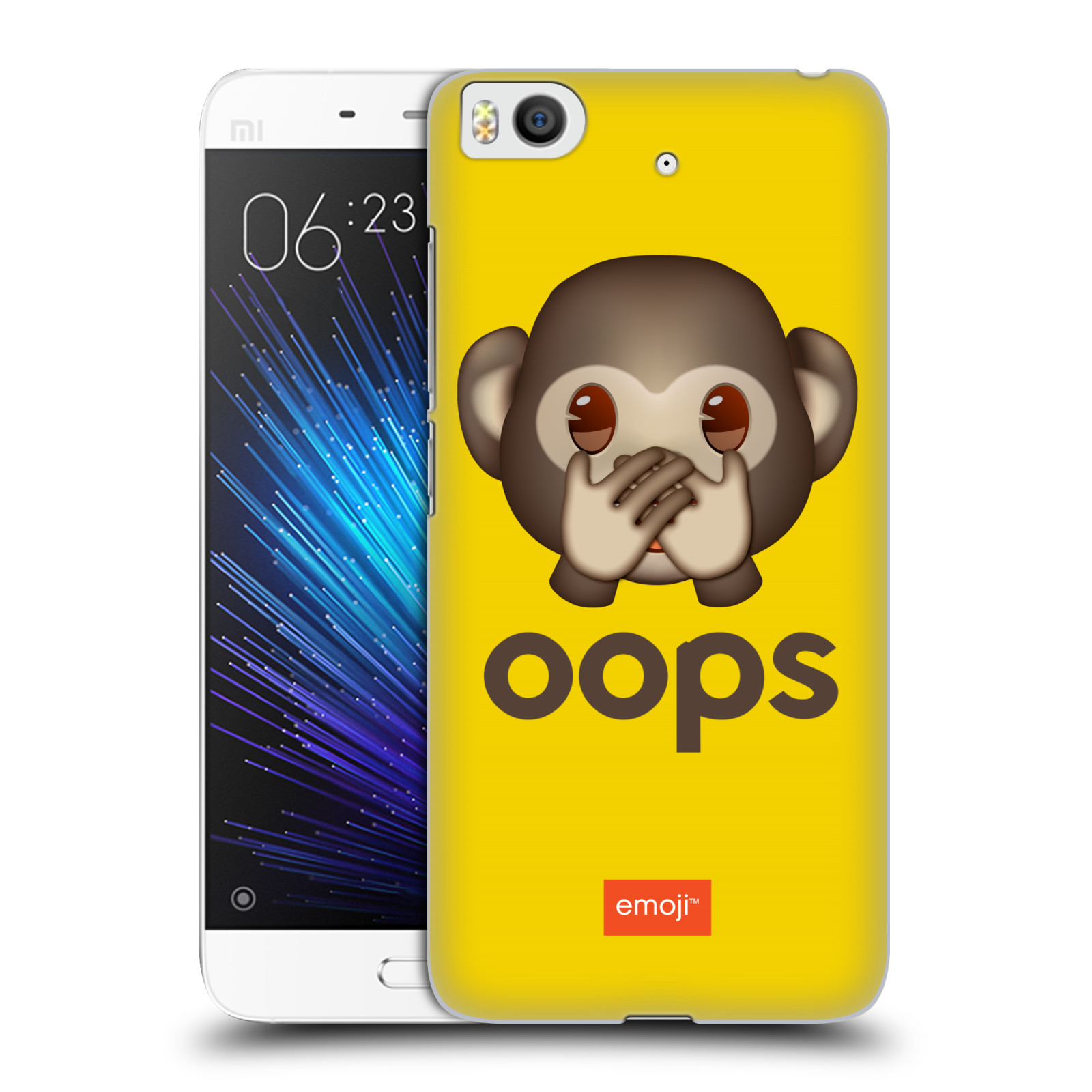 Pouzdro na mobil Xiaomi Mi5s - HEAD CASE - Emoji opička Oops
