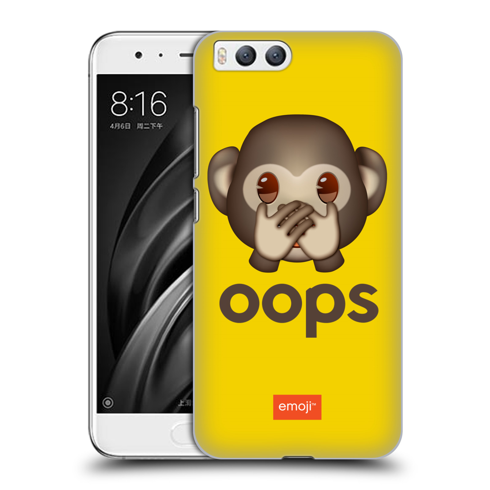 Pouzdro na mobil Xiaomi MI6 - HEAD CASE - Emoji opička Oops