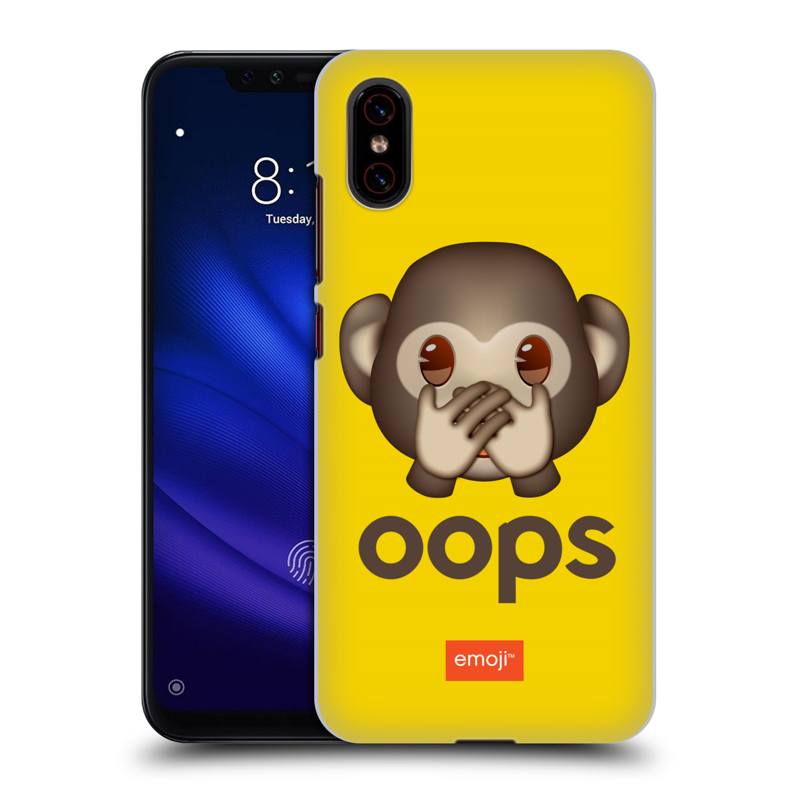 Pouzdro na mobil Xiaomi  Mi 8 PRO - HEAD CASE - Emoji opička Oops