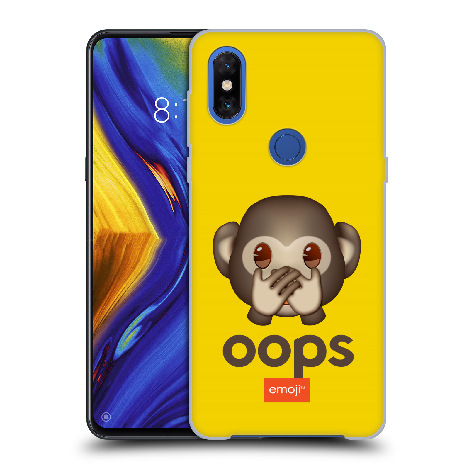 Pouzdro na mobil Xiaomi Mi Mix 3 - HEAD CASE - Emoji opička Oops