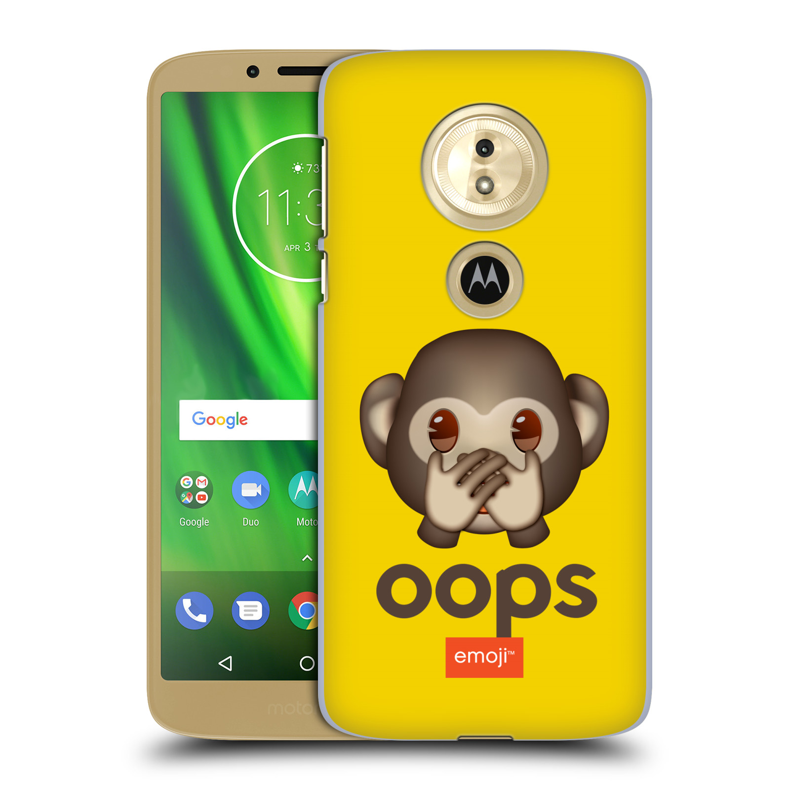 Pouzdro na mobil Motorola Moto E5 - HEAD CASE - Emoji opička Oops