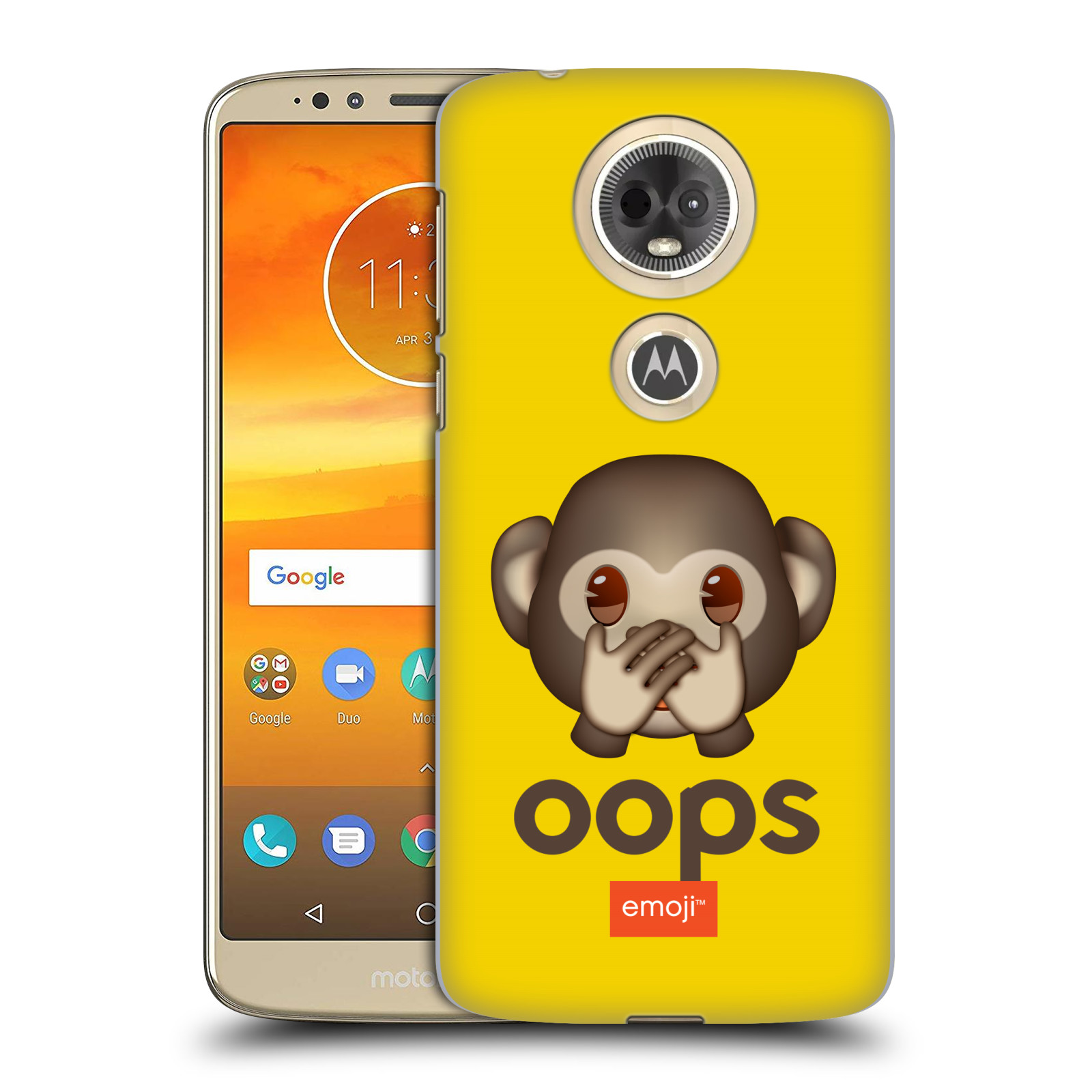 Pouzdro na mobil Motorola Moto E5 PLUS - HEAD CASE - Emoji opička Oops