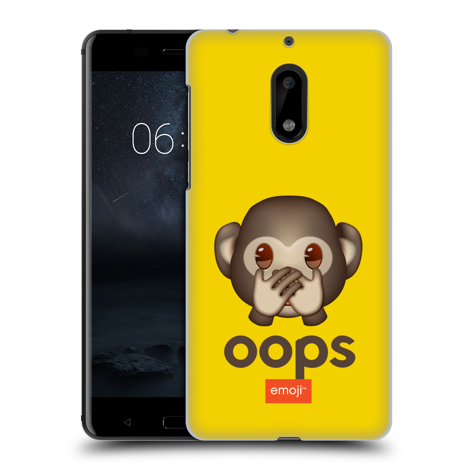 Pouzdro na mobil Nokia 6 - HEAD CASE - Emoji opička Oops