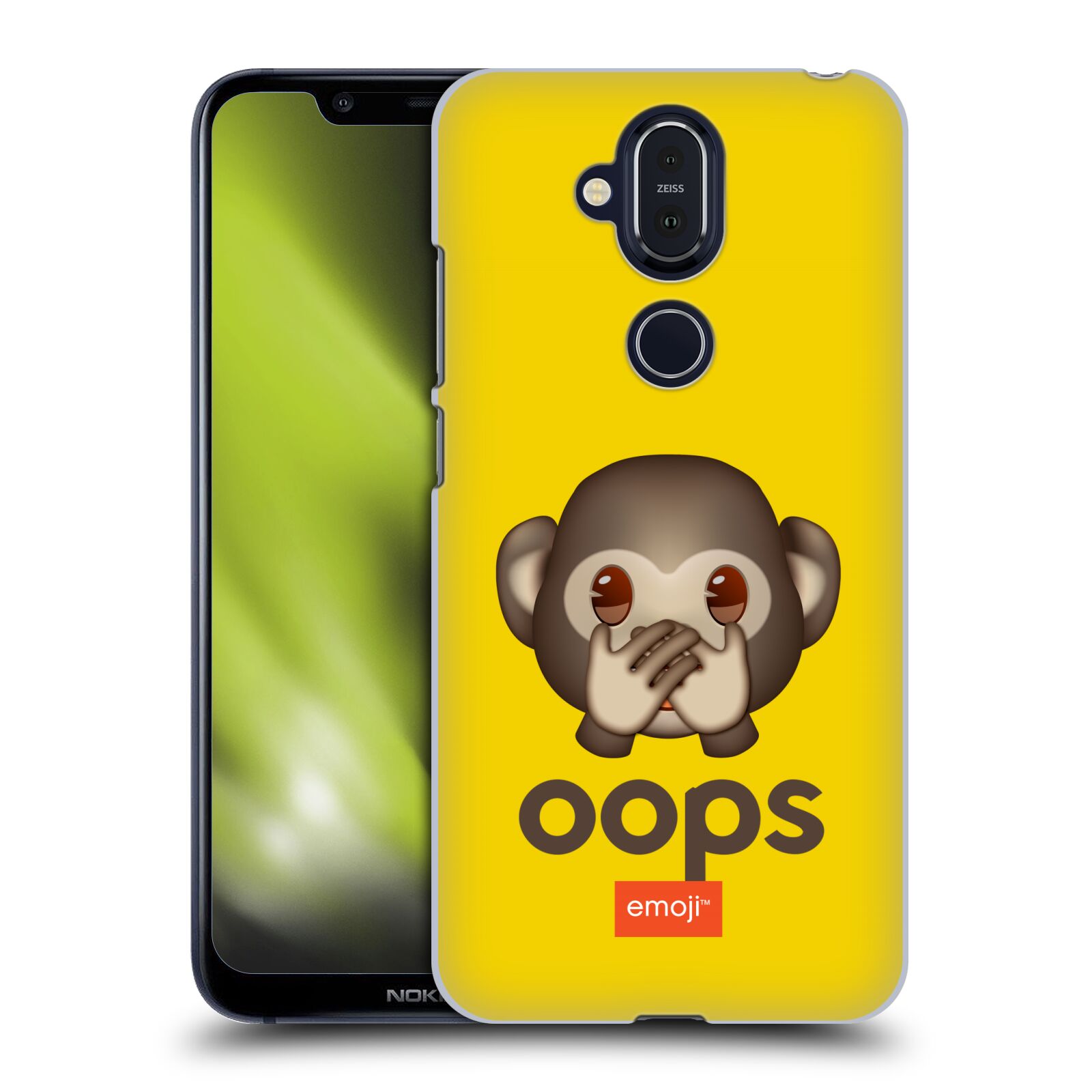 Pouzdro na mobil NOKIA 8.1 - HEAD CASE - Emoji opička Oops