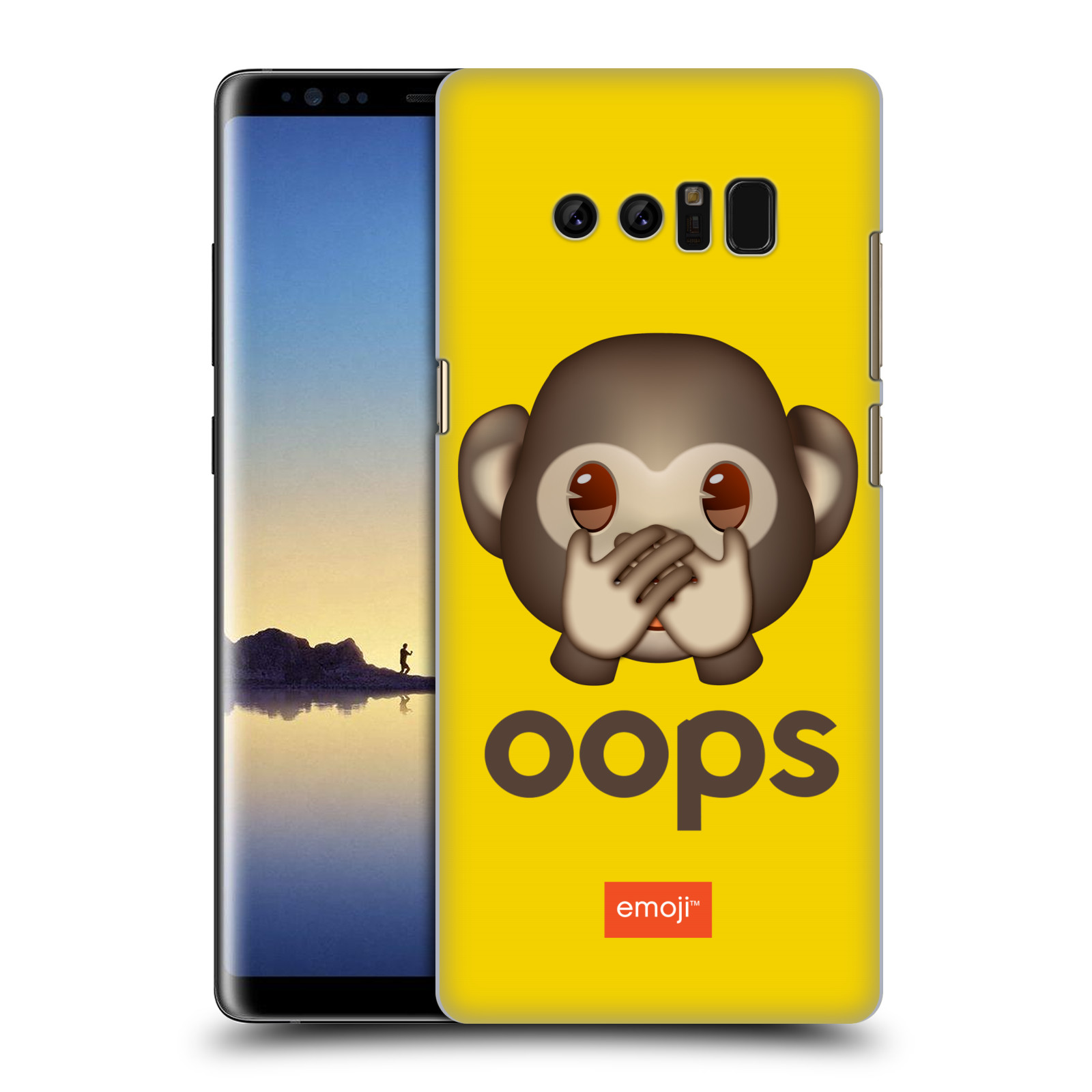 Pouzdro na mobil Samsung Galaxy Note 8 - HEAD CASE - Emoji opička Oops