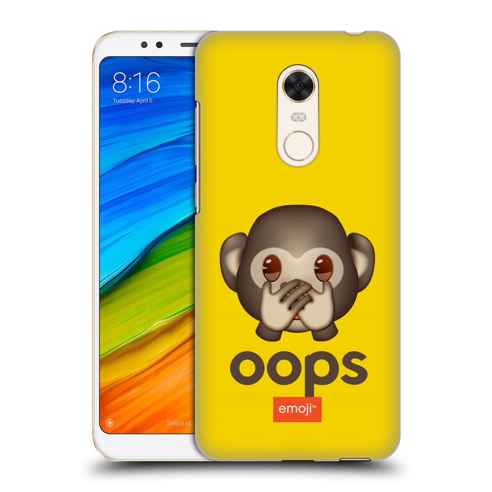 Pouzdro na mobil Xiaomi Redmi 5 PLUS (REDMI 5+) - HEAD CASE - Emoji opička Oops