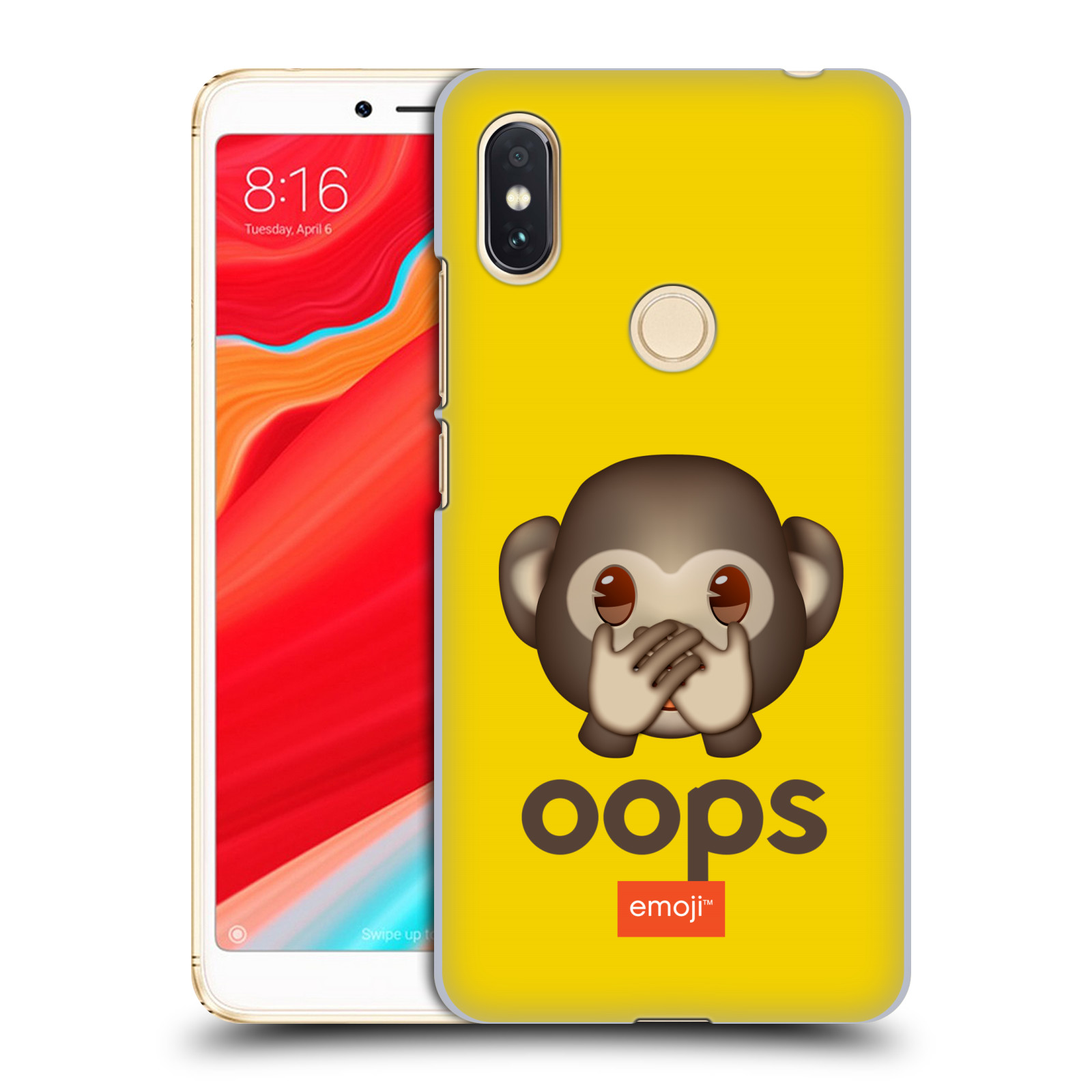 Pouzdro na mobil Xiaomi Redmi S2 - HEAD CASE - Emoji opička Oops