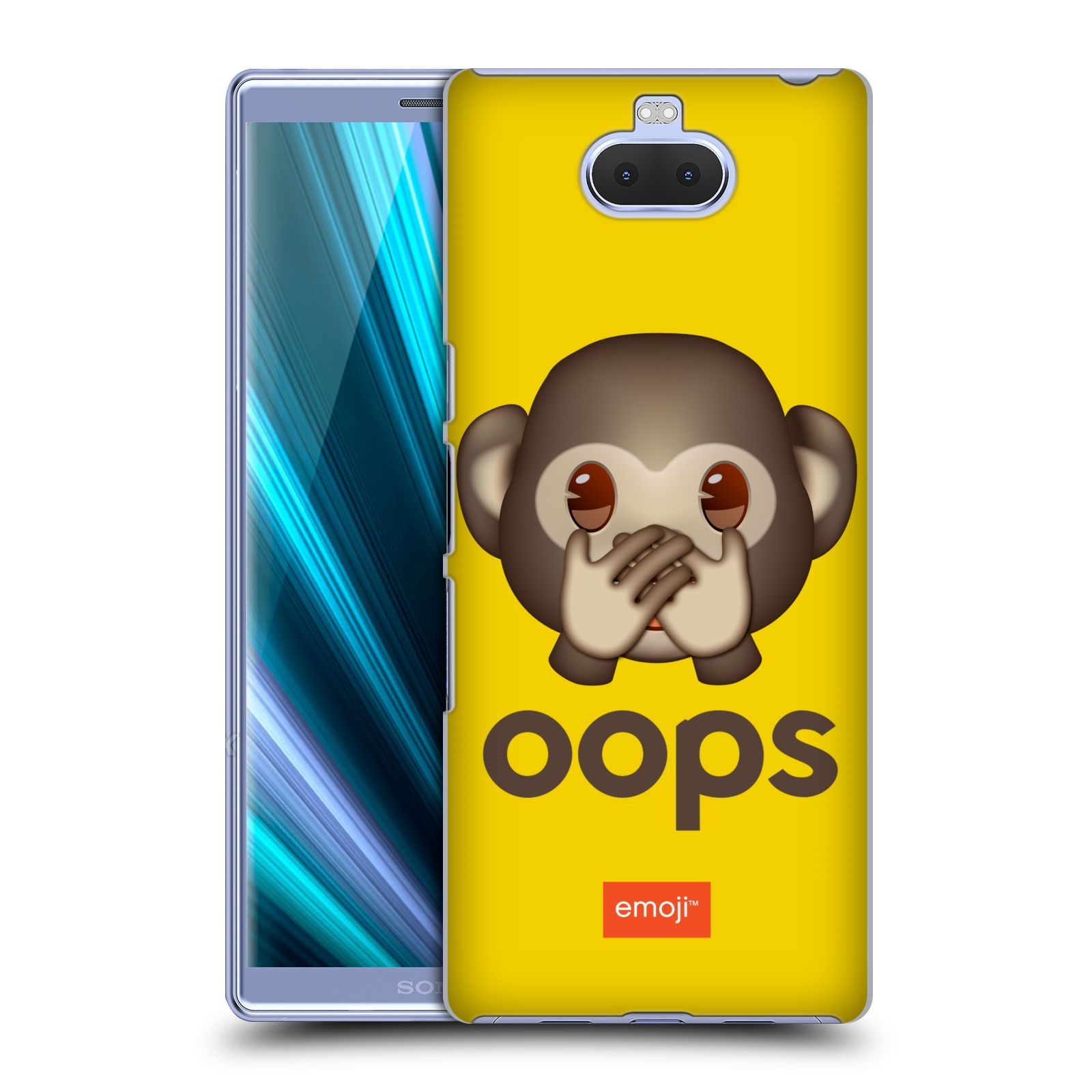 Pouzdro na mobil Sony Xperia 10 - HEAD CASE - Emoji opička Oops
