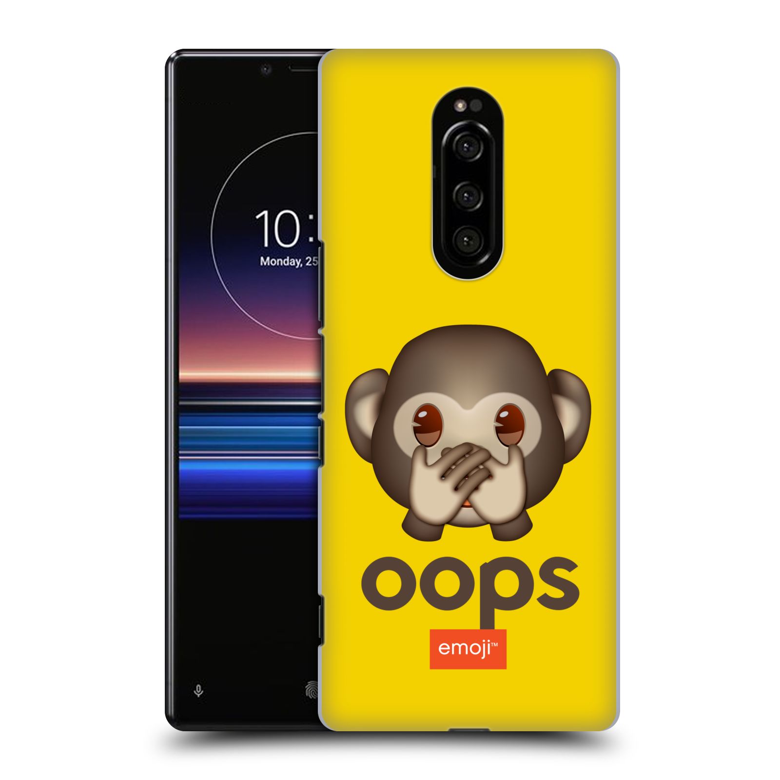 Pouzdro na mobil Sony Xperia 1 - HEAD CASE - Emoji opička Oops