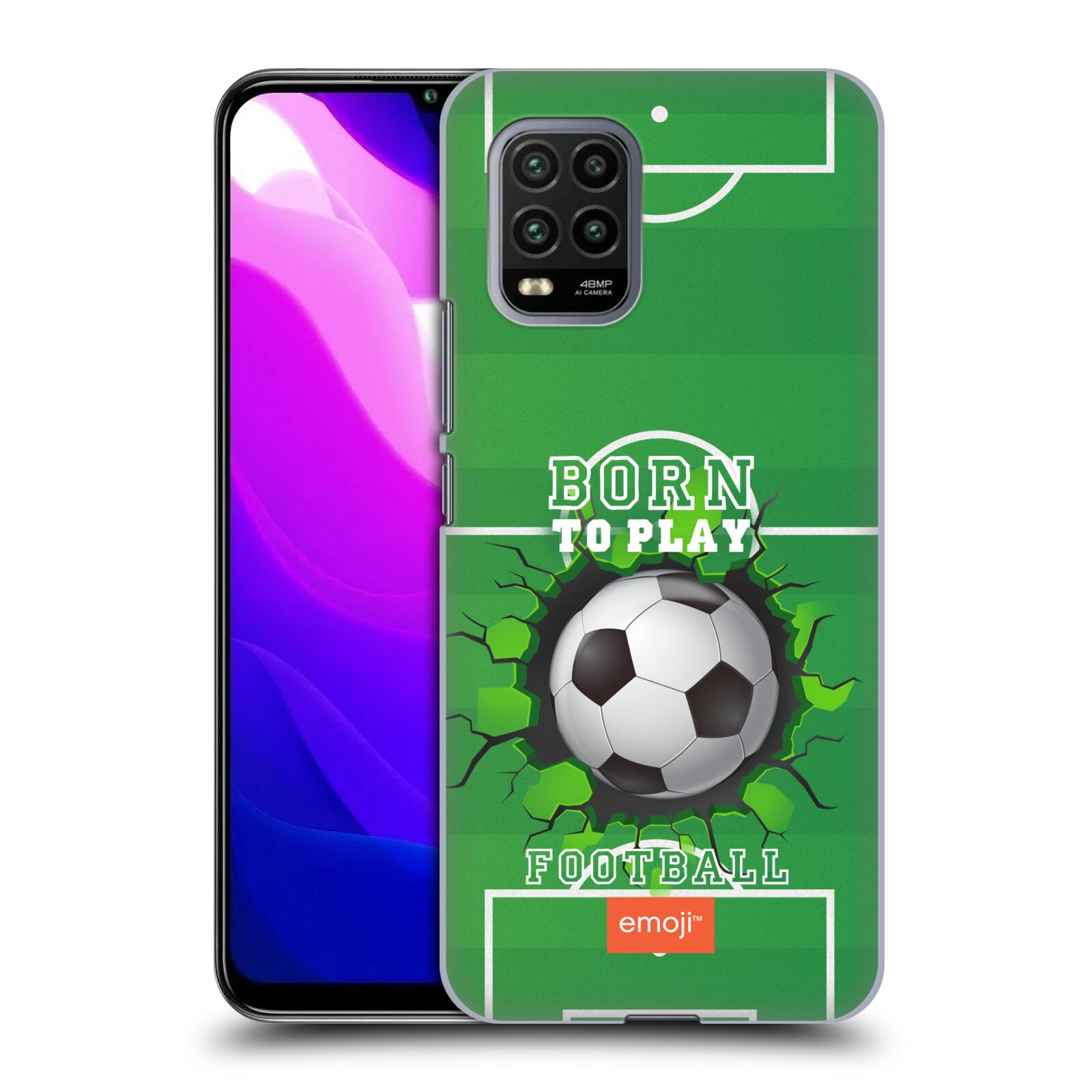 Zadní kryt, obal na mobil Xiaomi Mi 10 LITE smajlíci oficiální kryt EMOJI vzor fotbal ZROZEN KE HŘE