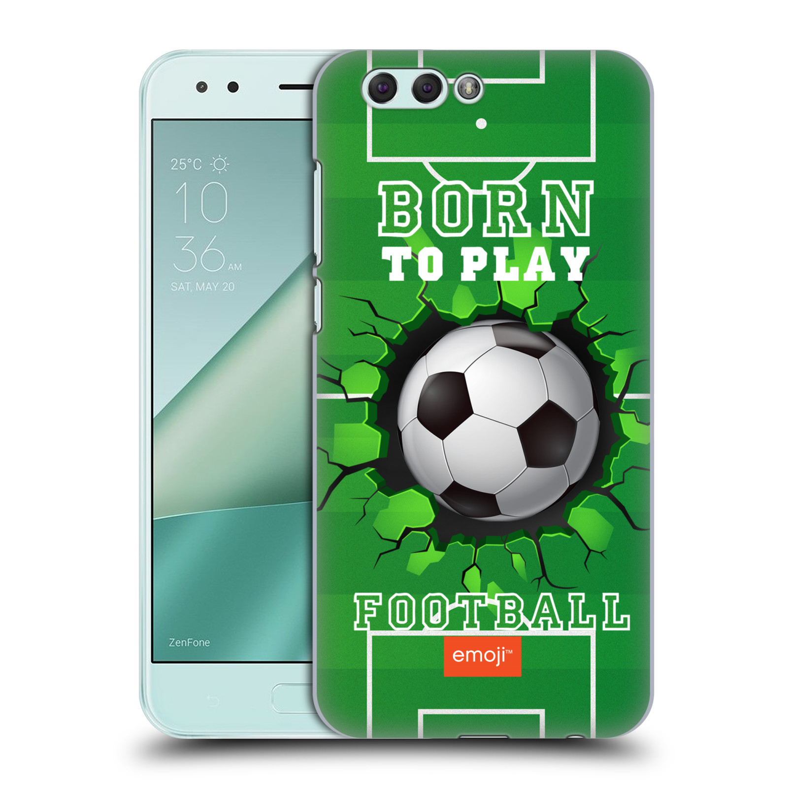 HEAD CASE plastový obal na mobil Asus Zenfone 4 ZE554KL smajlíci oficiální kryt EMOJI vzor fotbal ZROZEN KE HŘE