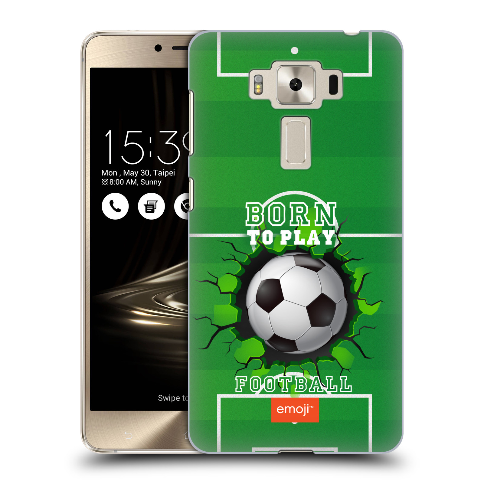 HEAD CASE plastový obal na mobil Asus Zenfone 3 DELUXE ZS550KL smajlíci oficiální kryt EMOJI vzor fotbal ZROZEN KE HŘE