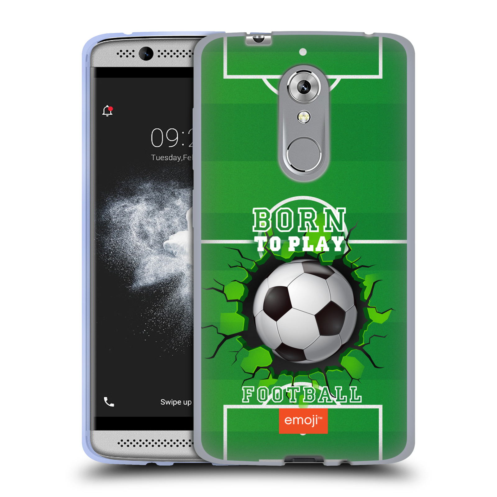 HEAD CASE silikonový obal na mobil ZTE Axon 7 MINI smajlíci oficiální kryt EMOJI vzor fotbal ZROZEN KE HŘE