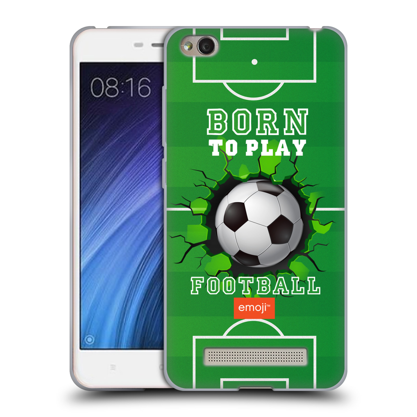 HEAD CASE silikonový obal na mobil Xiaomi Redmi 4a smajlíci oficiální kryt EMOJI vzor fotbal ZROZEN KE HŘE
