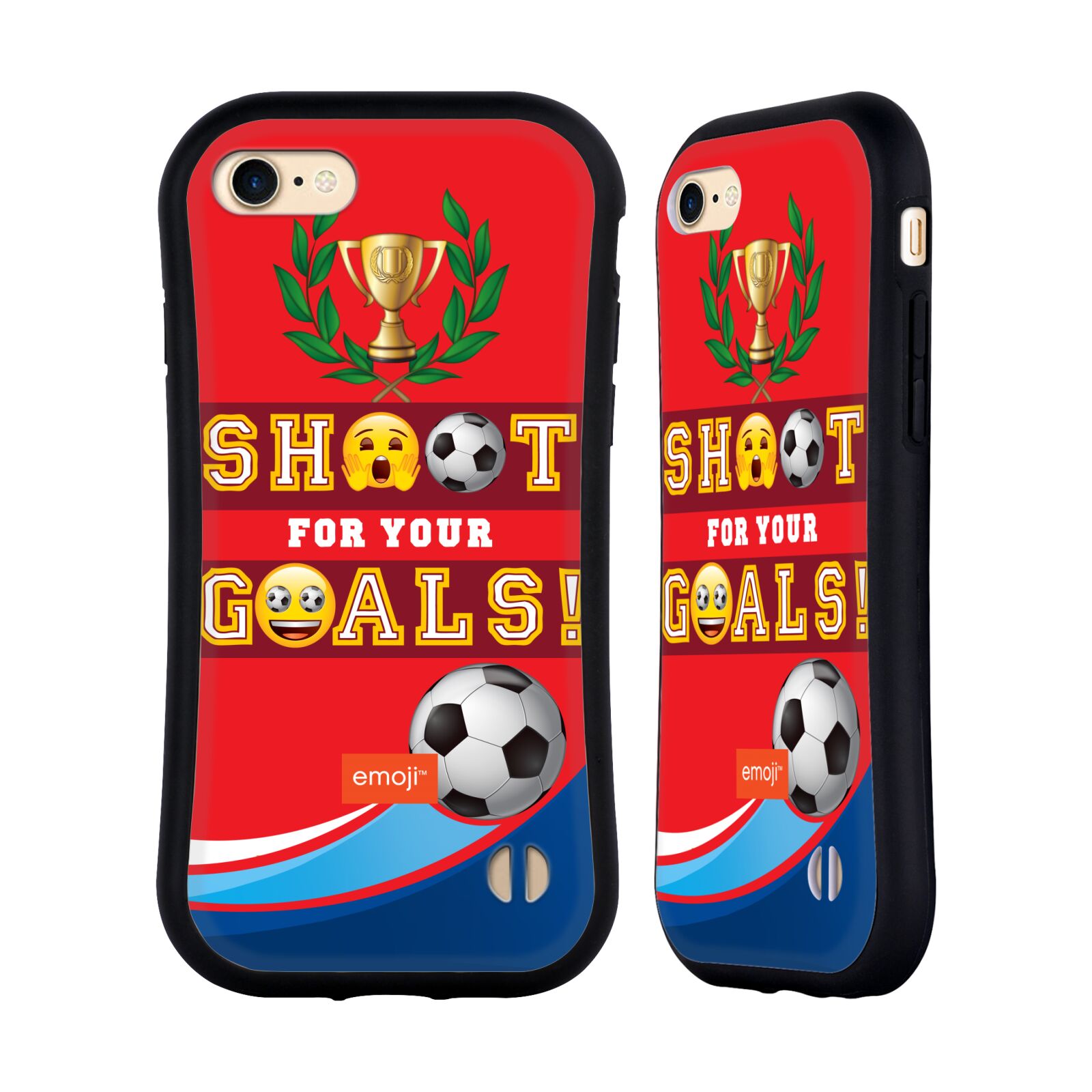 HEAD CASE odolný obal na mobil Apple Iphone 8 smajlíci oficiální kryt EMOJI vzor fotbal střela a gól