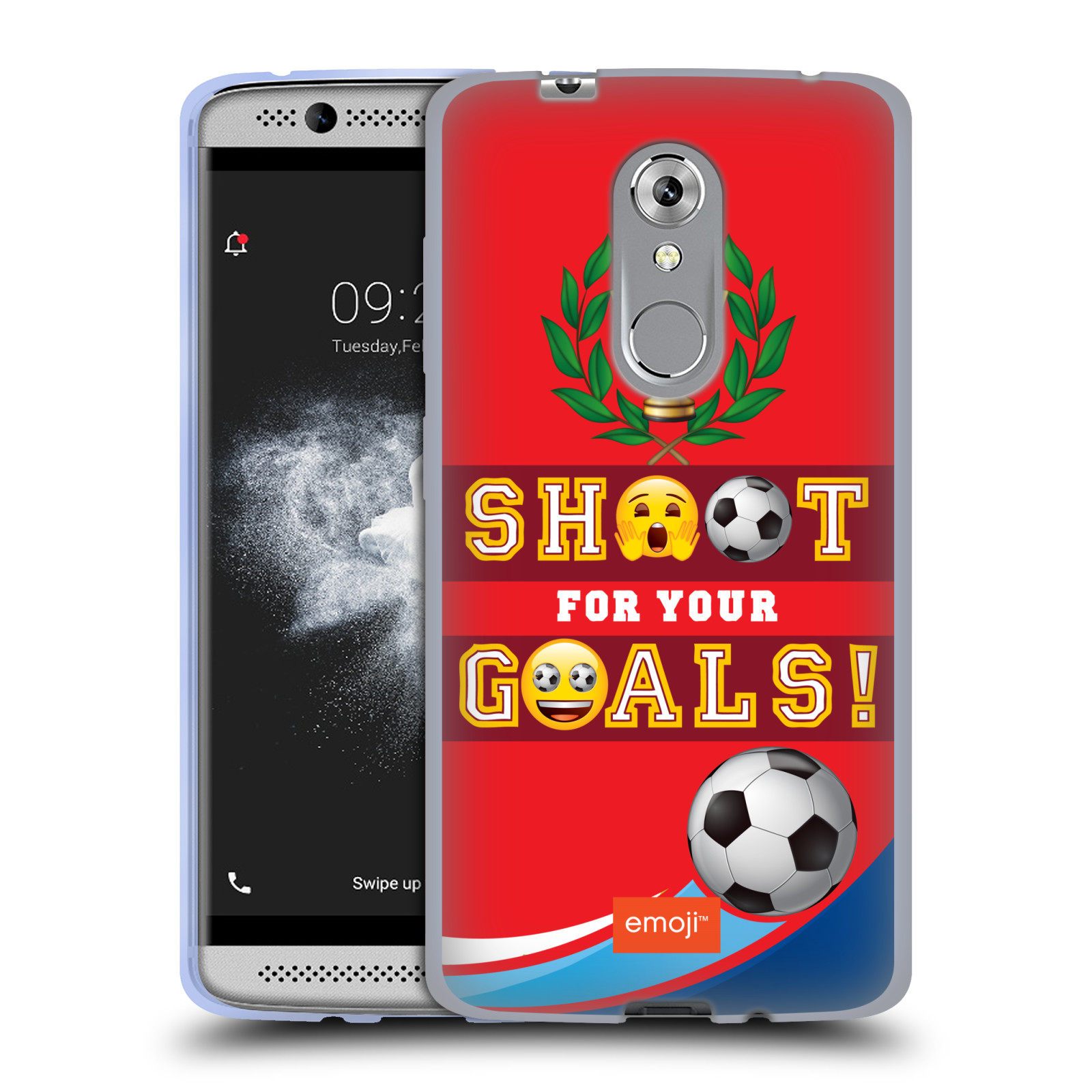 HEAD CASE silikonový obal na mobil ZTE Axon 7 MINI smajlíci oficiální kryt EMOJI vzor fotbal střela a gól