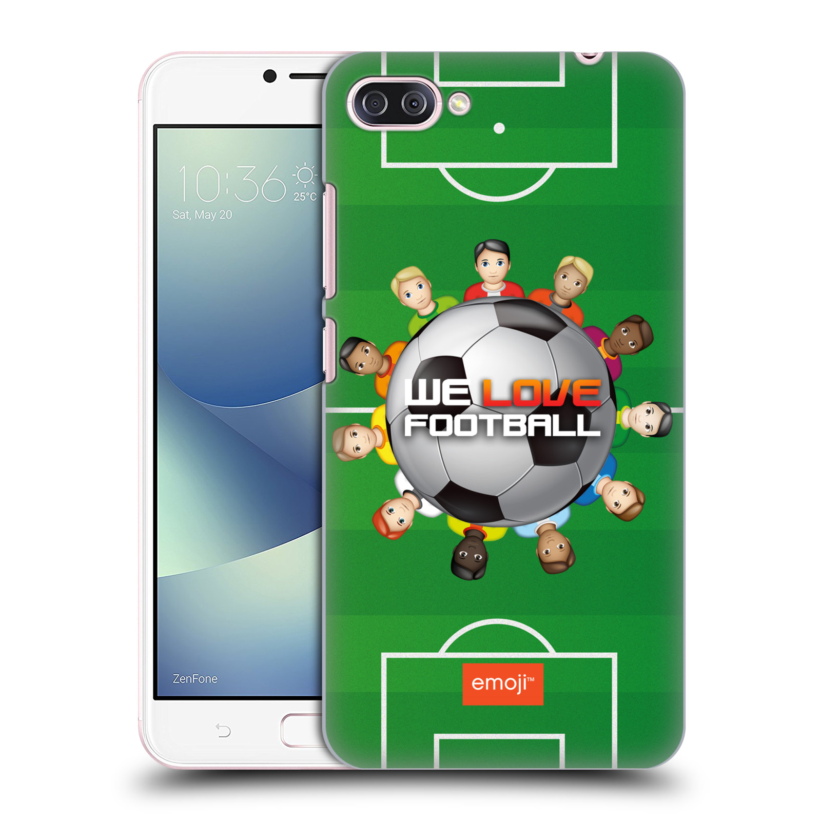HEAD CASE plastový obal na mobil Asus Zenfone 4 MAX ZC554KL smajlíci oficiální kryt EMOJI vzor fotbal MILUJEME FOTBAL