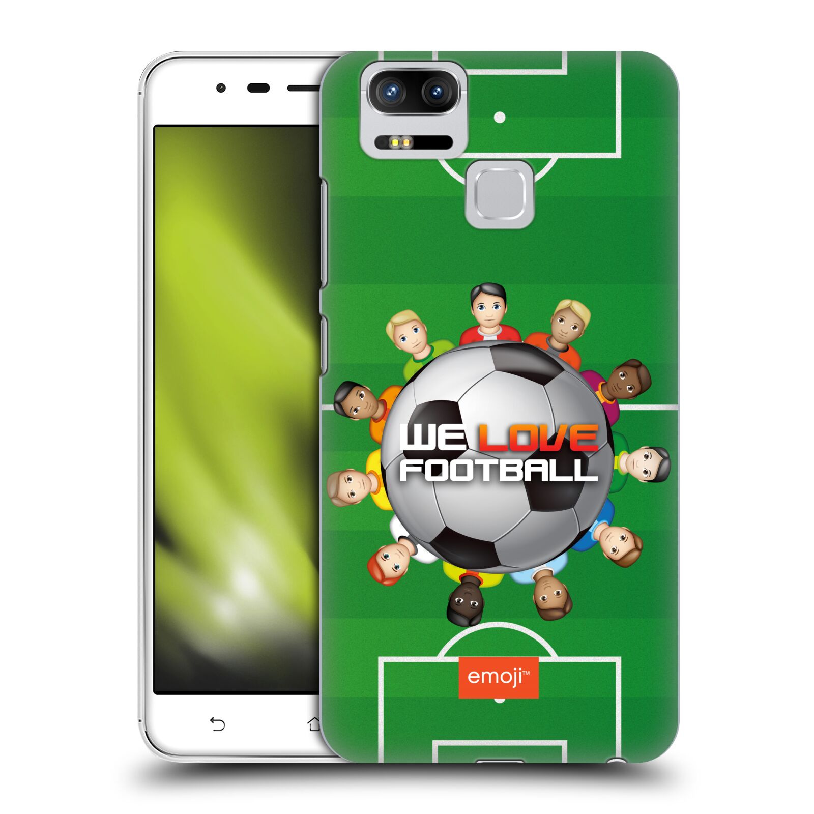 HEAD CASE plastový obal na mobil Asus Zenfone 3 Zoom ZE553KL smajlíci oficiální kryt EMOJI vzor fotbal MILUJEME FOTBAL