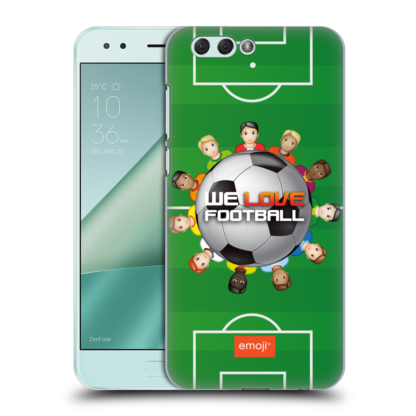 HEAD CASE plastový obal na mobil Asus Zenfone 4 ZE554KL smajlíci oficiální kryt EMOJI vzor fotbal MILUJEME FOTBAL