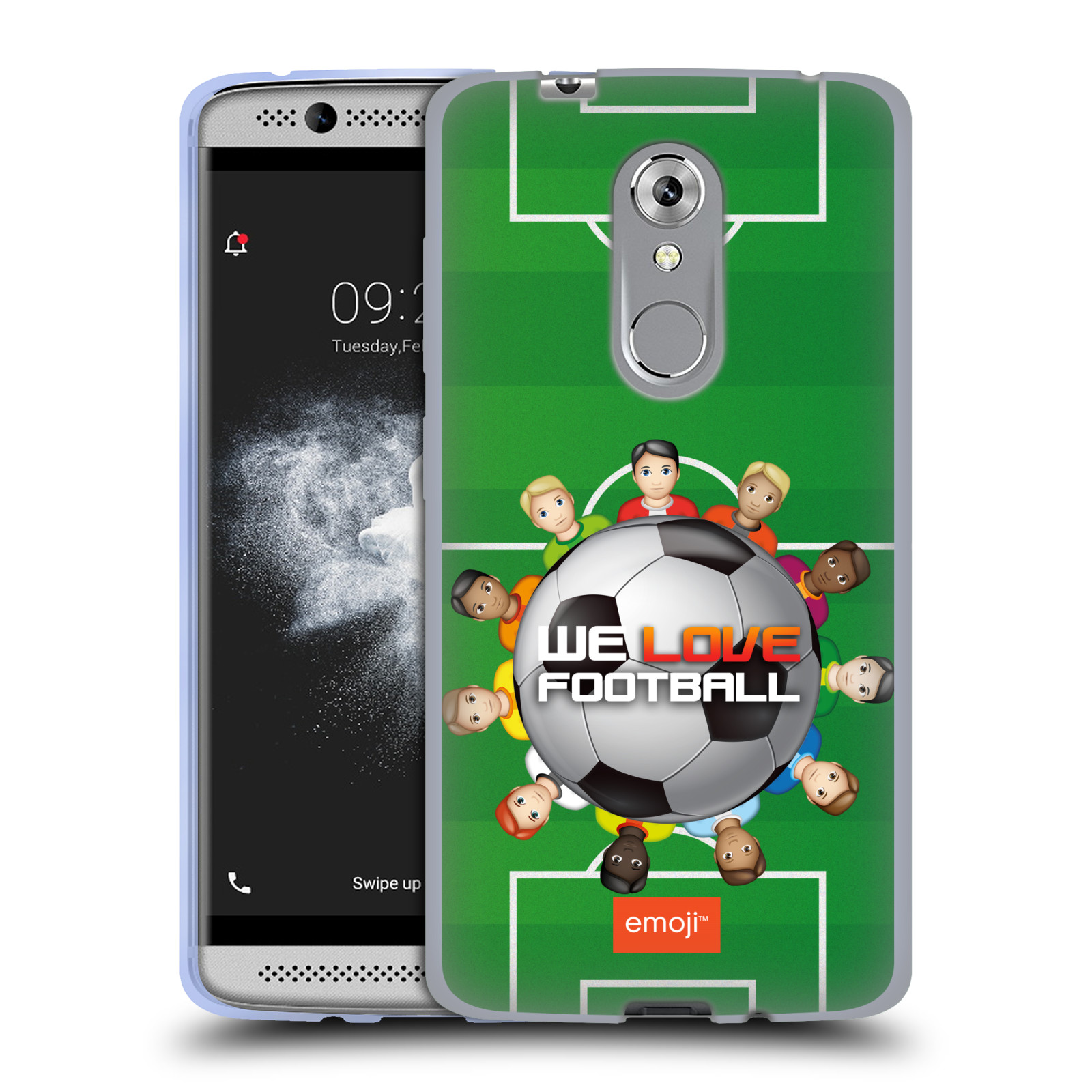 HEAD CASE silikonový obal na mobil ZTE Axon 7 MINI smajlíci oficiální kryt EMOJI vzor fotbal MILUJEME FOTBAL