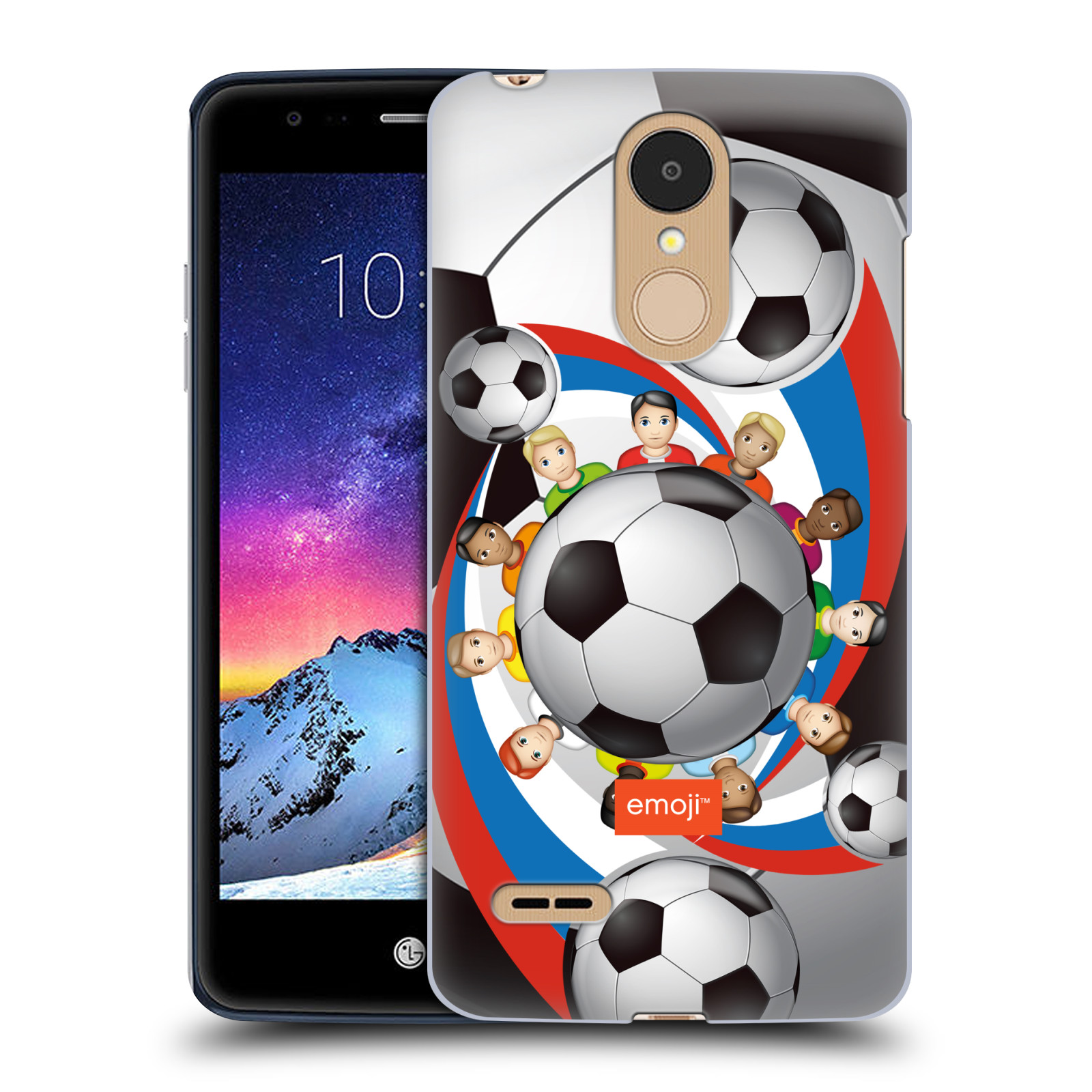 HEAD CASE plastový obal na mobil LG K9 / K8 2018 smajlíci oficiální kryt EMOJI vzor fotbalové míče