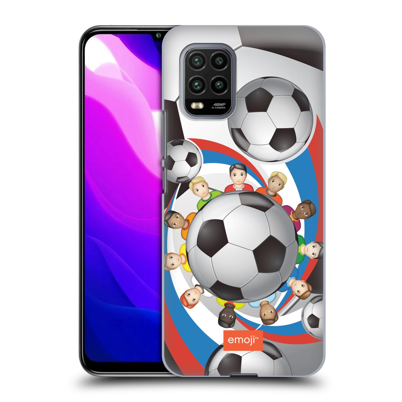 Zadní kryt, obal na mobil Xiaomi Mi 10 LITE smajlíci oficiální kryt EMOJI vzor fotbalové míče