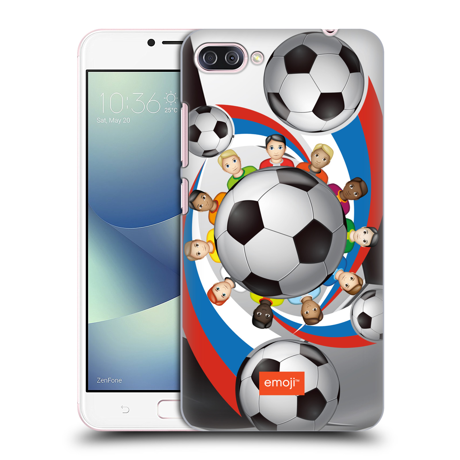 HEAD CASE plastový obal na mobil Asus Zenfone 4 MAX ZC554KL smajlíci oficiální kryt EMOJI vzor fotbalové míče