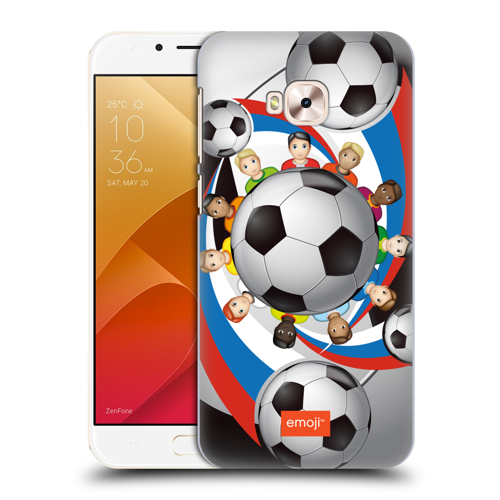 HEAD CASE plastový obal na mobil Asus Zenfone 4 Selfie Pro ZD552KL smajlíci oficiální kryt EMOJI vzor fotbalové míče