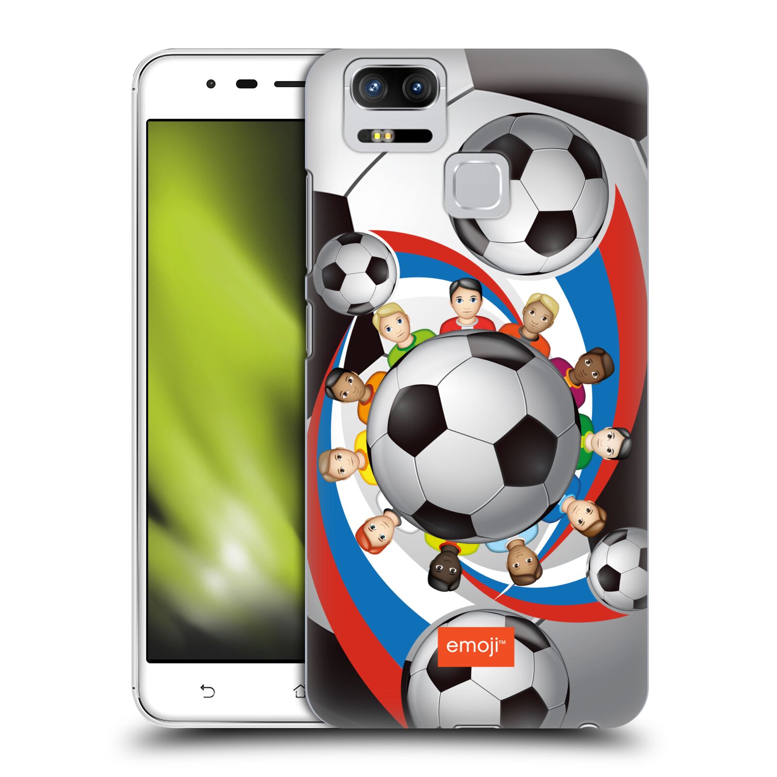 HEAD CASE plastový obal na mobil Asus Zenfone 3 Zoom ZE553KL smajlíci oficiální kryt EMOJI vzor fotbalové míče