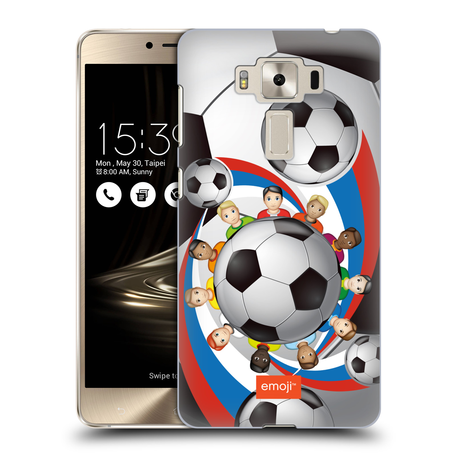 HEAD CASE plastový obal na mobil Asus Zenfone 3 DELUXE ZS550KL smajlíci oficiální kryt EMOJI vzor fotbalové míče