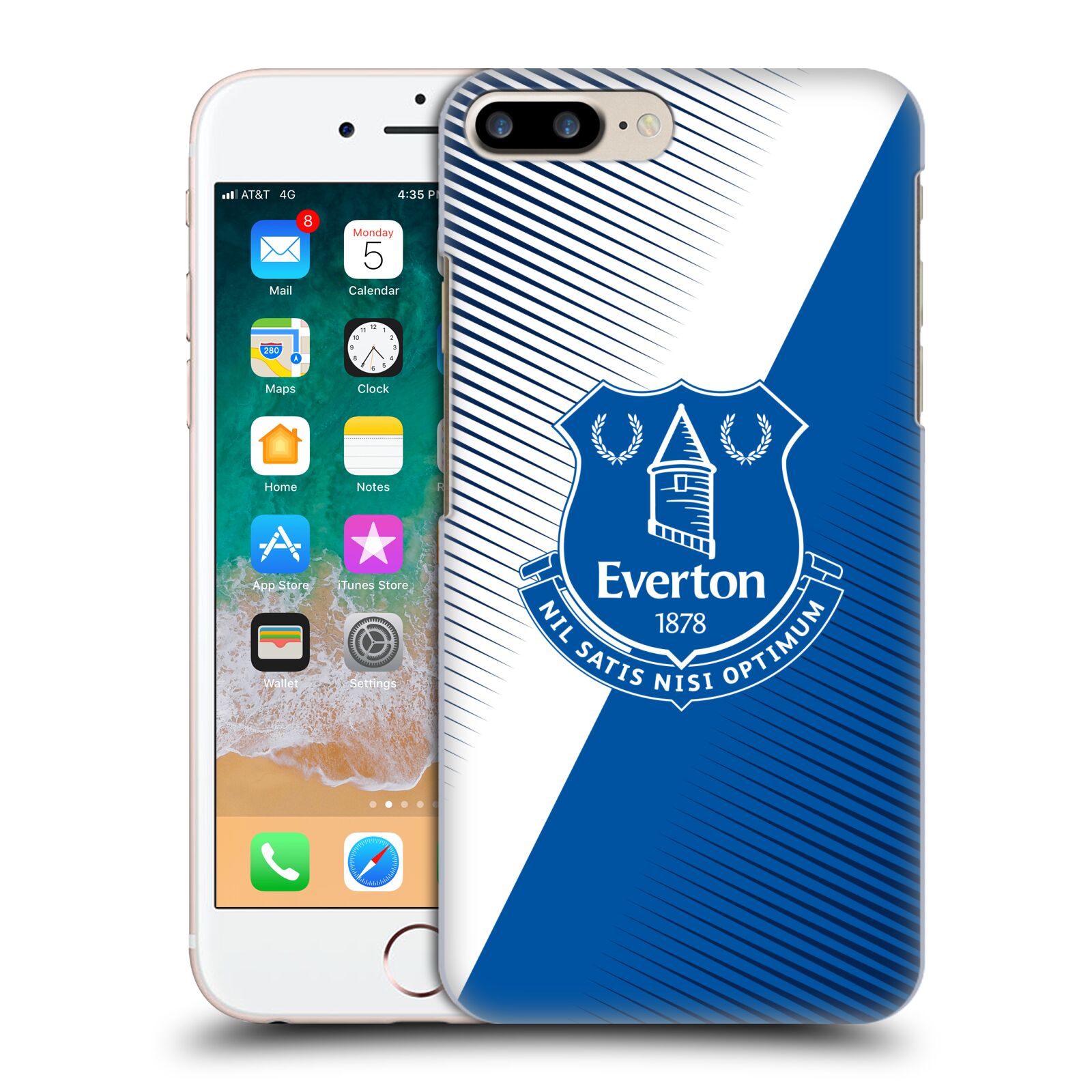 Zadní obal pro mobil Apple Iphone 7+ /  8+ - HEAD CASE - Fotbal - Everton