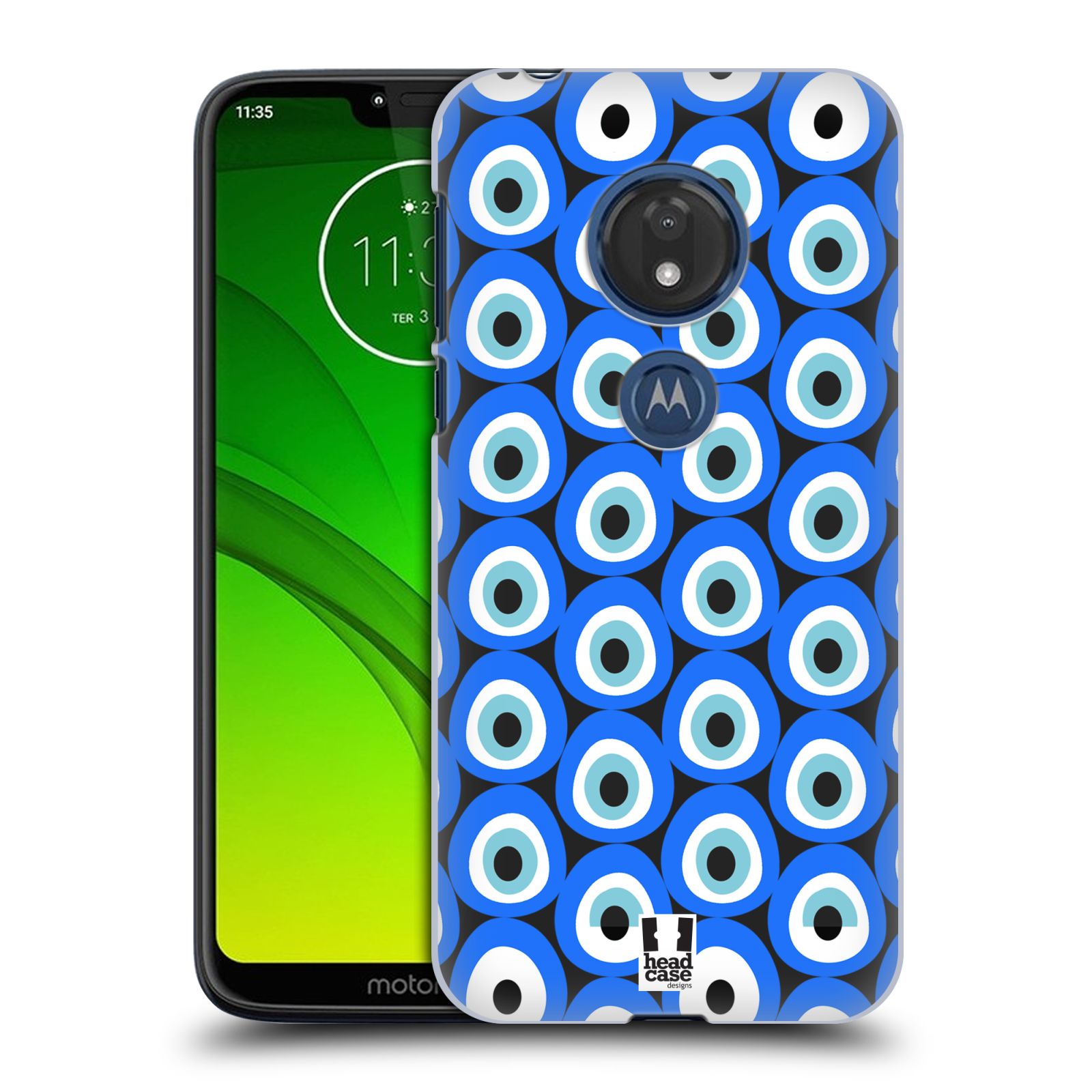Pouzdro na mobil Motorola Moto G7 Play vzor Paví oko MONO