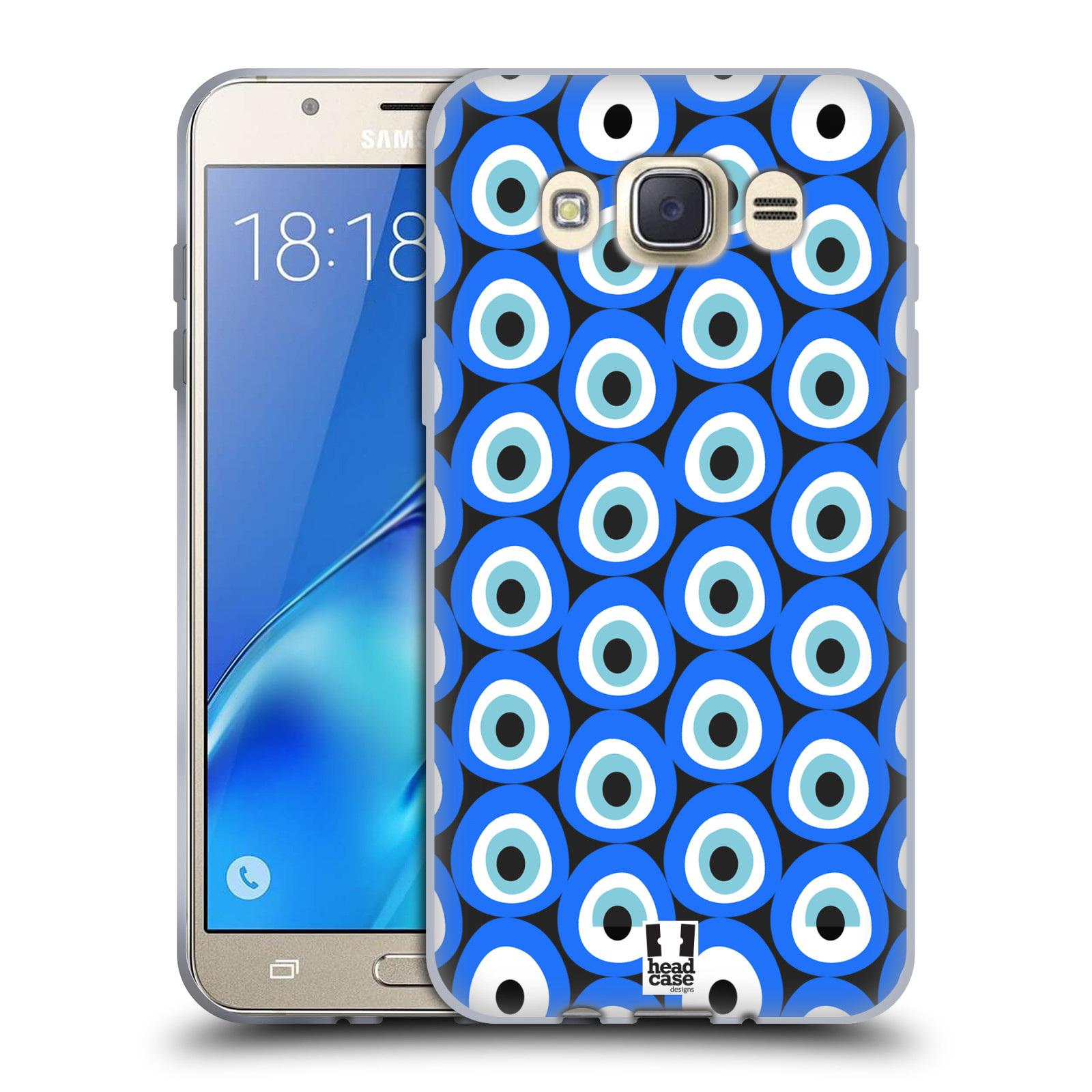 HEAD CASE silikonový obal, kryt na mobil Samsung Galaxy J7 2016 (J710, J710F) vzor Paví oko MONO