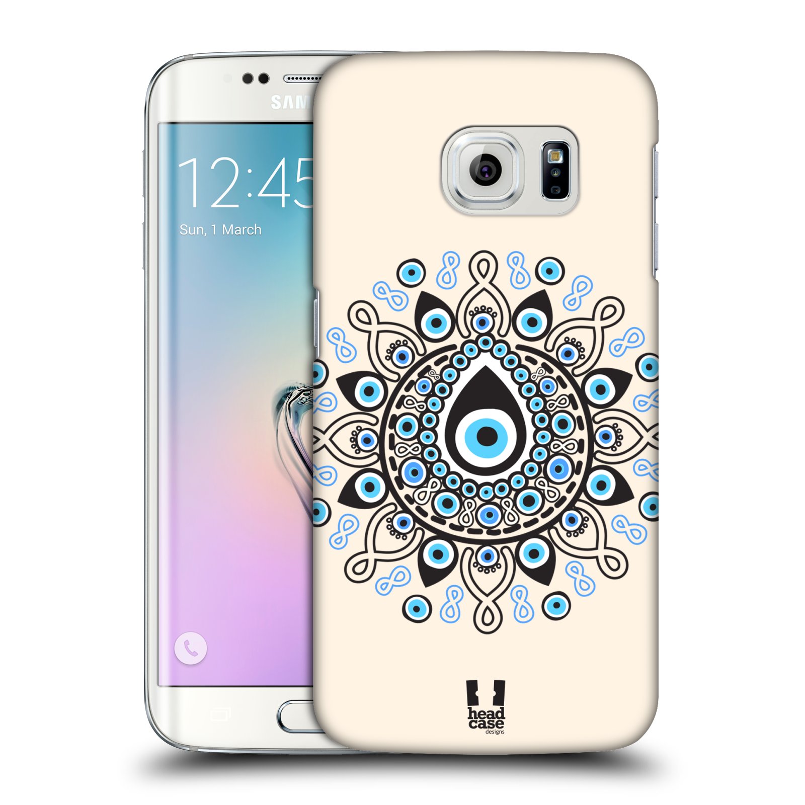 HEAD CASE plastový obal na mobil SAMSUNG Galaxy S6 EDGE (G9250, G925, G925F) vzor Paví oko kruh