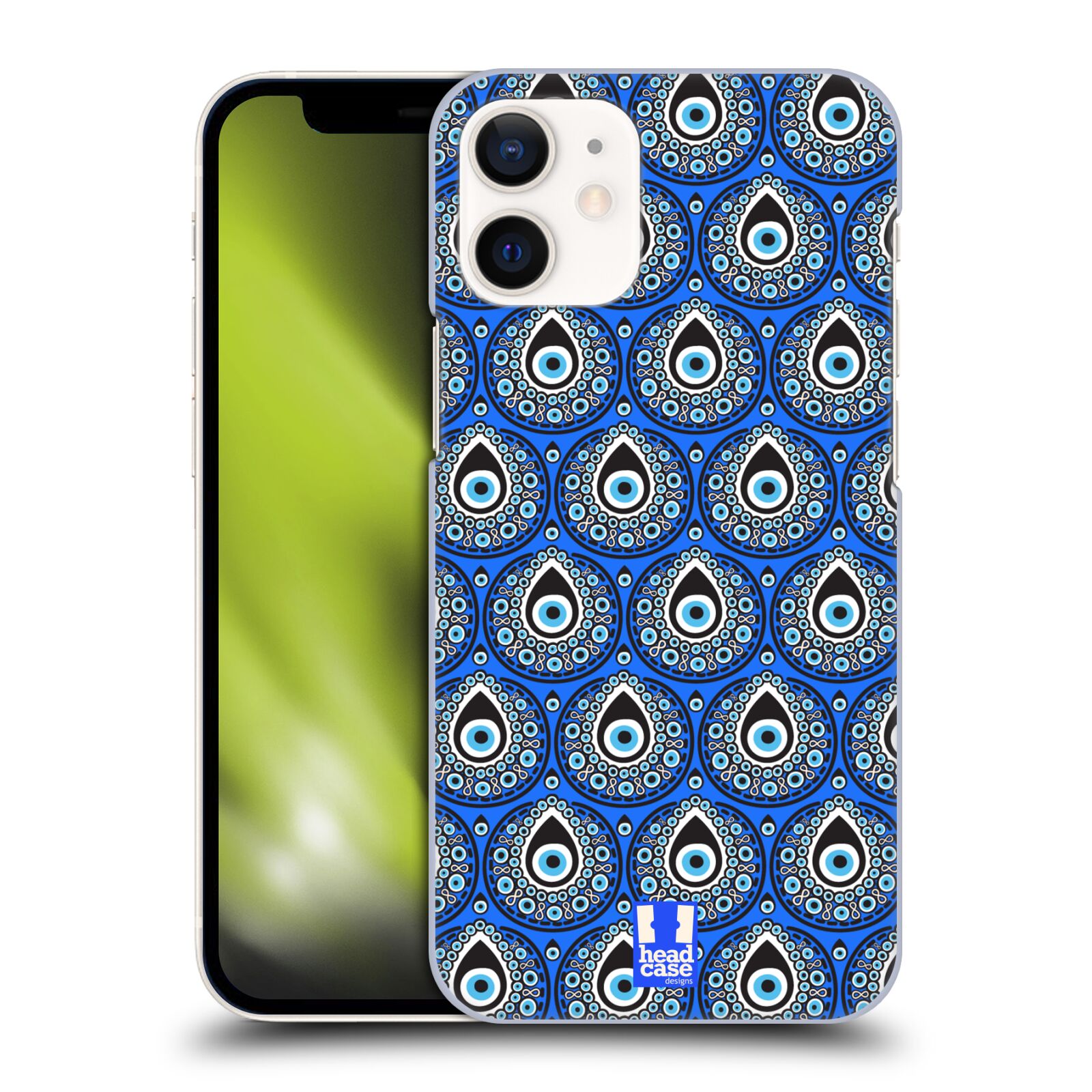 Plastový obal na mobil Apple Iphone 12 MINI vzor Paví oko modrá