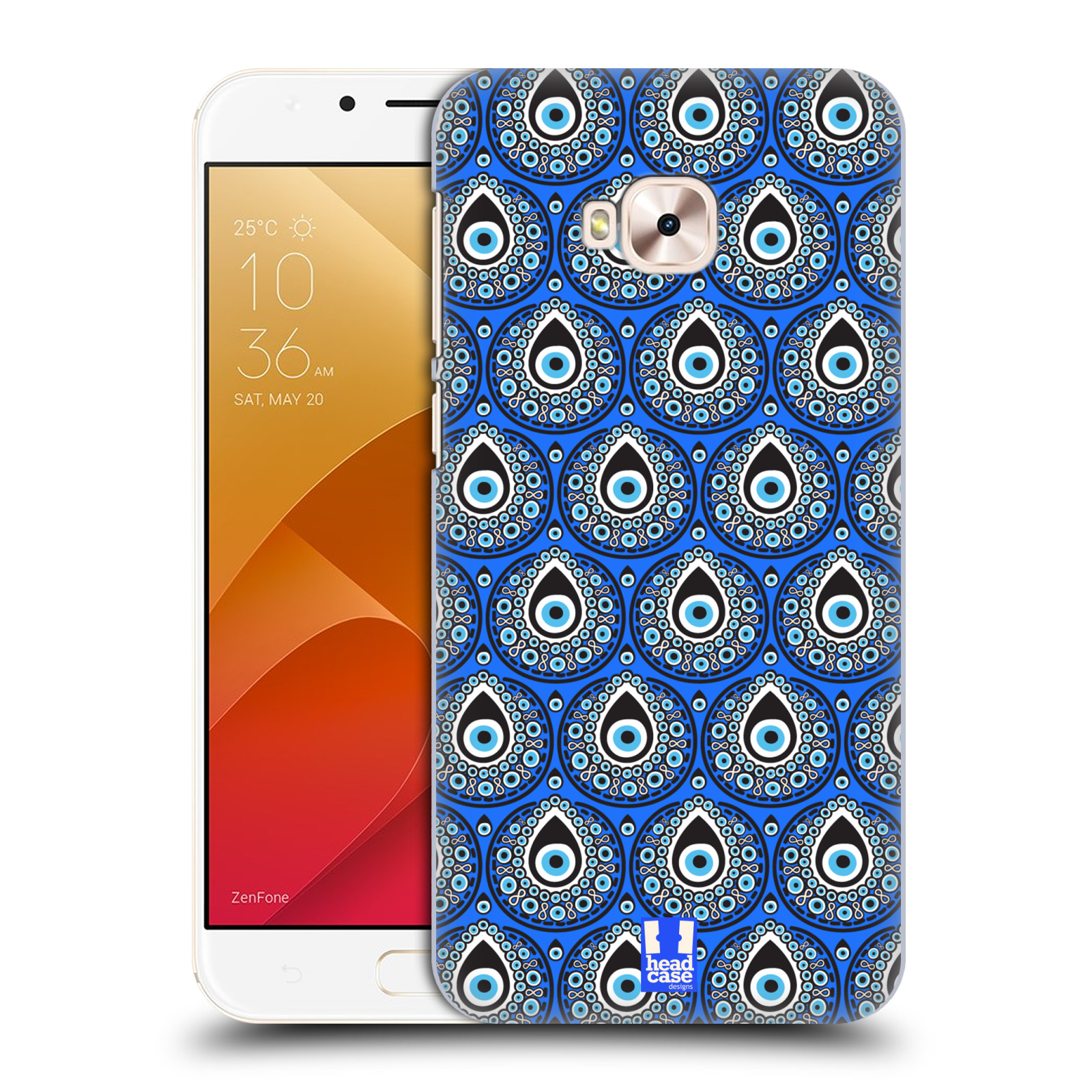 HEAD CASE plastový obal na mobil Asus Zenfone 4 Selfie Pro ZD552KL vzor Paví oko modrá