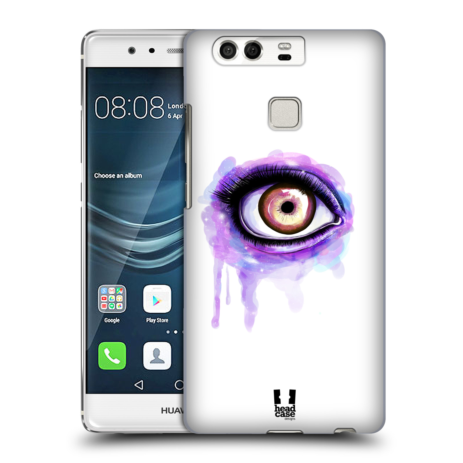 HEAD CASE plastový obal na mobil Huawei P9 / P9 DUAL SIM vzor OKO barevné FIALOVÁ