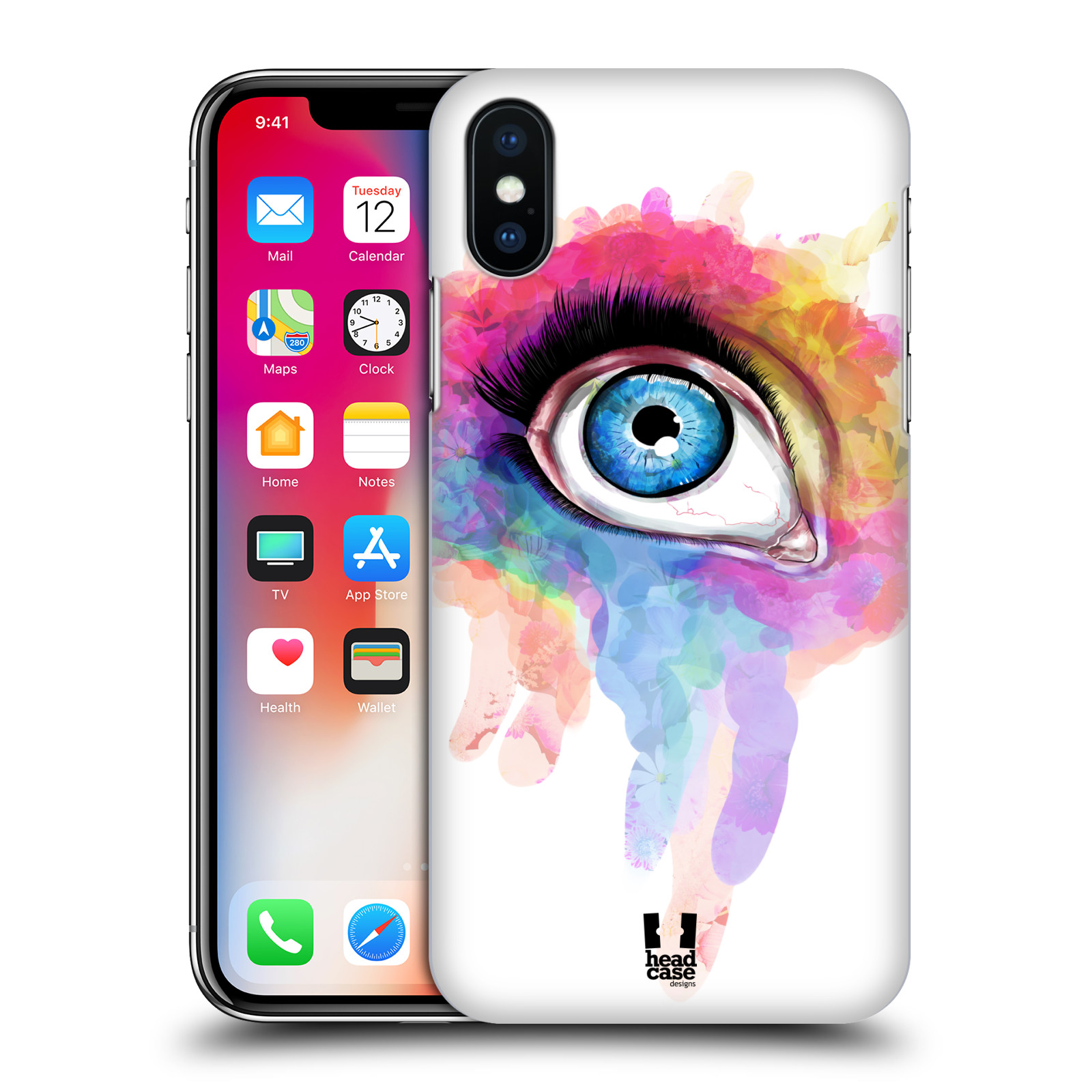 HEAD CASE plastový obal na mobil Apple Iphone X / XS vzor OKO barevné DUHA