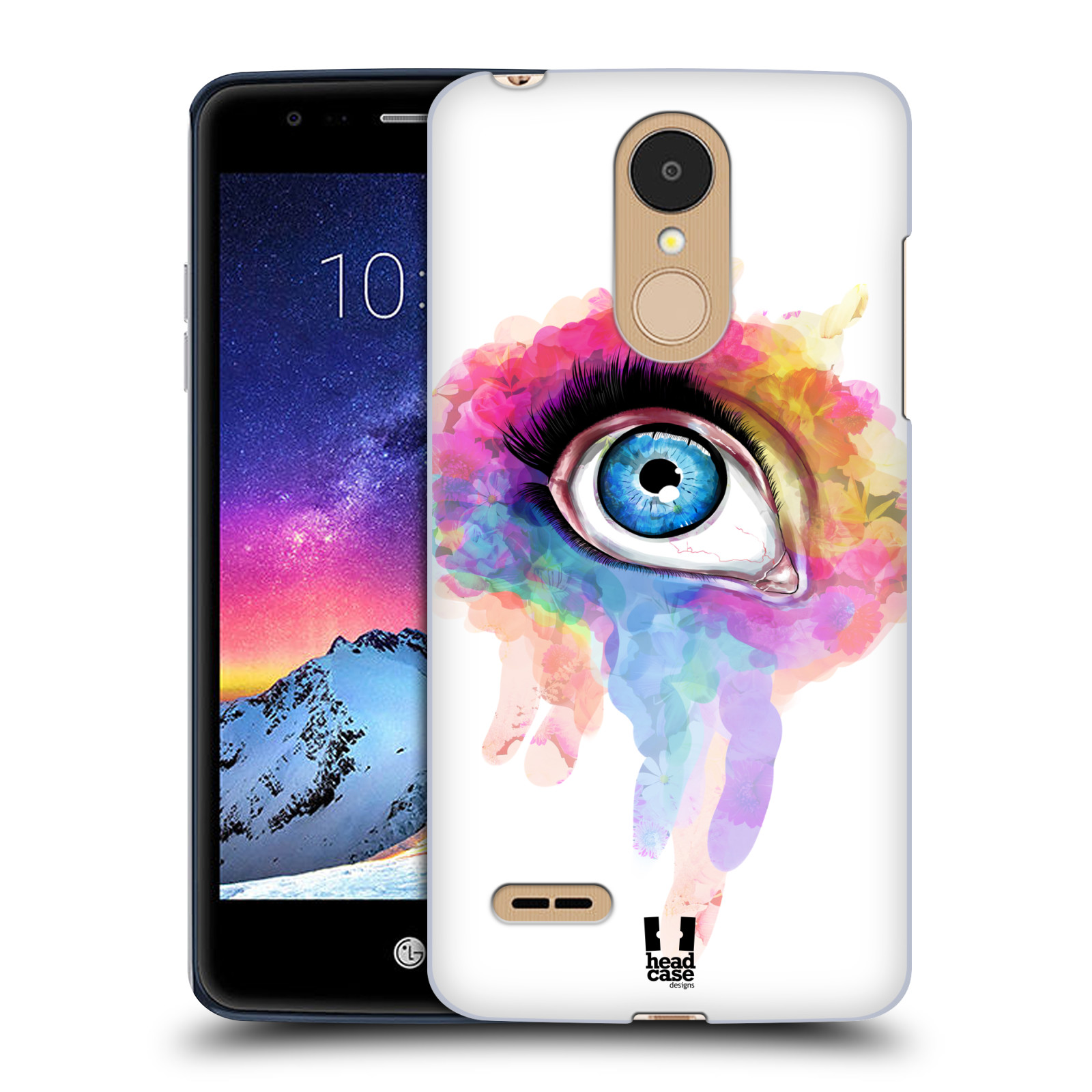 HEAD CASE plastový obal na mobil LG K9 / K8 2018 vzor OKO barevné DUHA