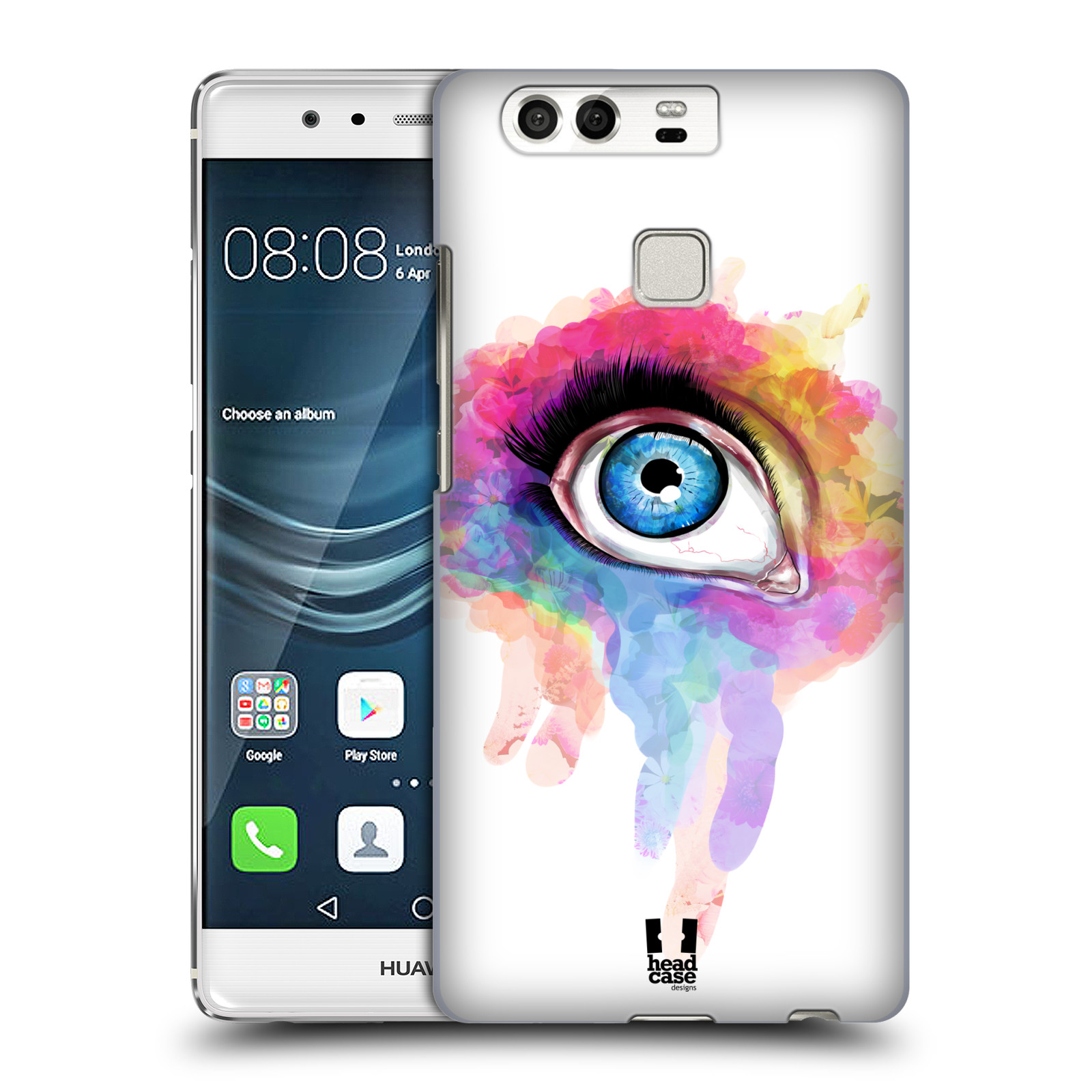 HEAD CASE plastový obal na mobil Huawei P9 / P9 DUAL SIM vzor OKO barevné DUHA