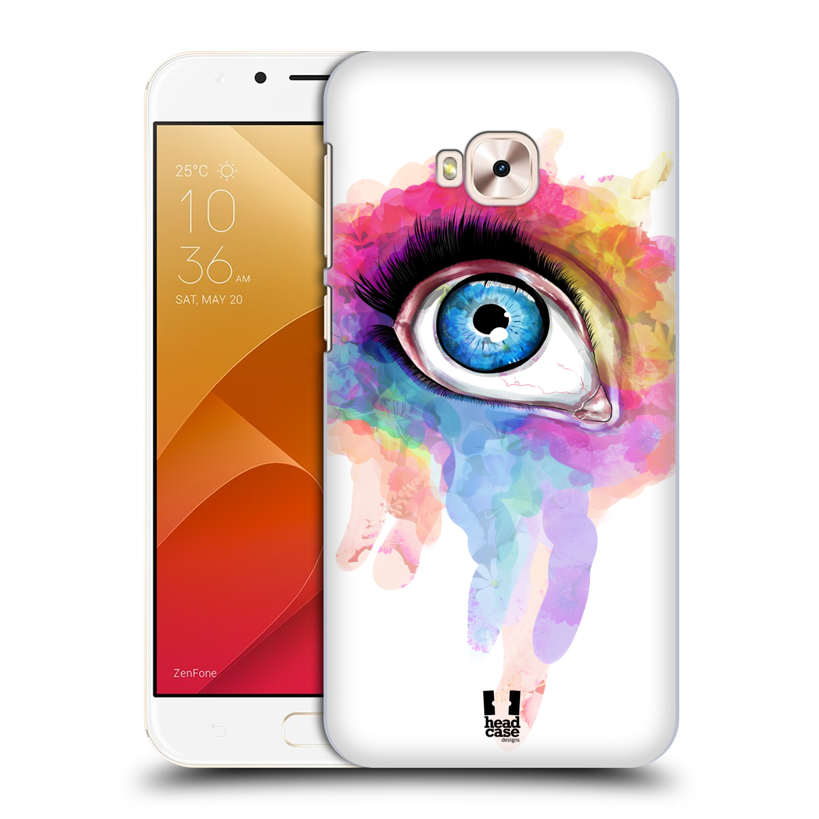 HEAD CASE plastový obal na mobil Asus Zenfone 4 Selfie Pro ZD552KL vzor OKO barevné DUHA