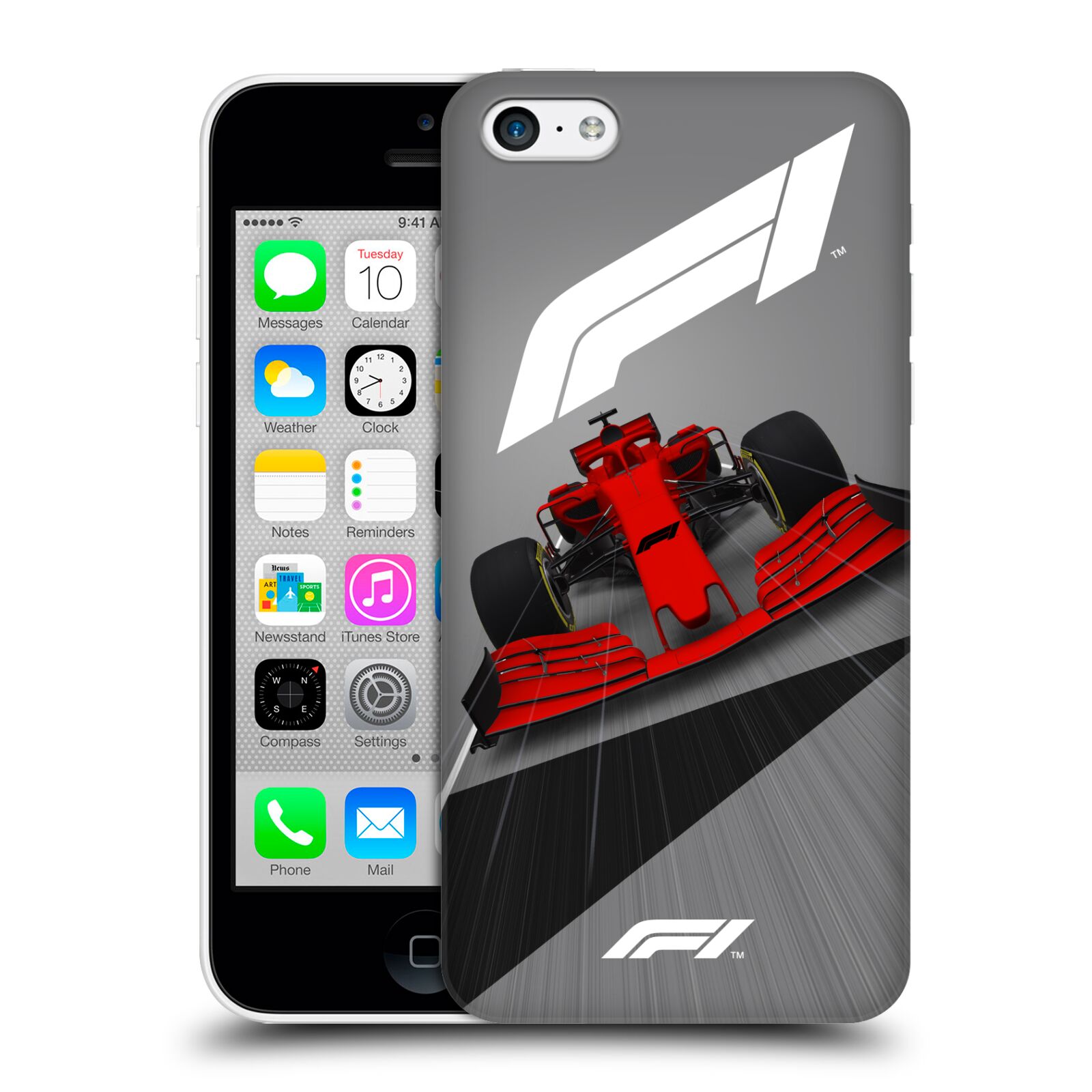 Zadní obal pro mobil Apple Iphone 5C - HEAD CASE - Formule 1 - Červená