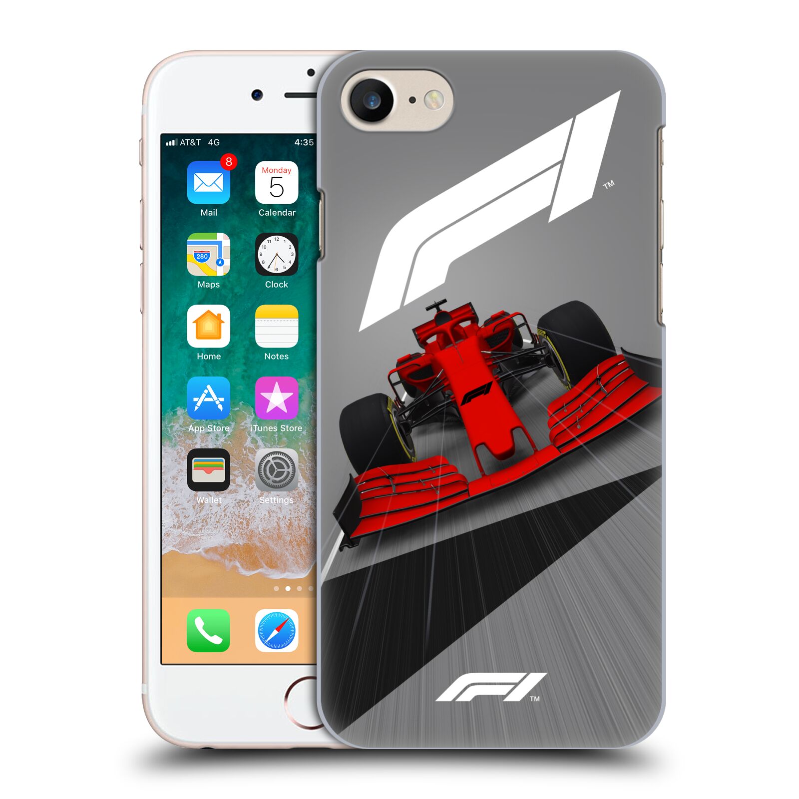 Zadní obal pro mobil Apple Iphone 7/8/SE2020 - HEAD CASE - Formule 1 - Červená